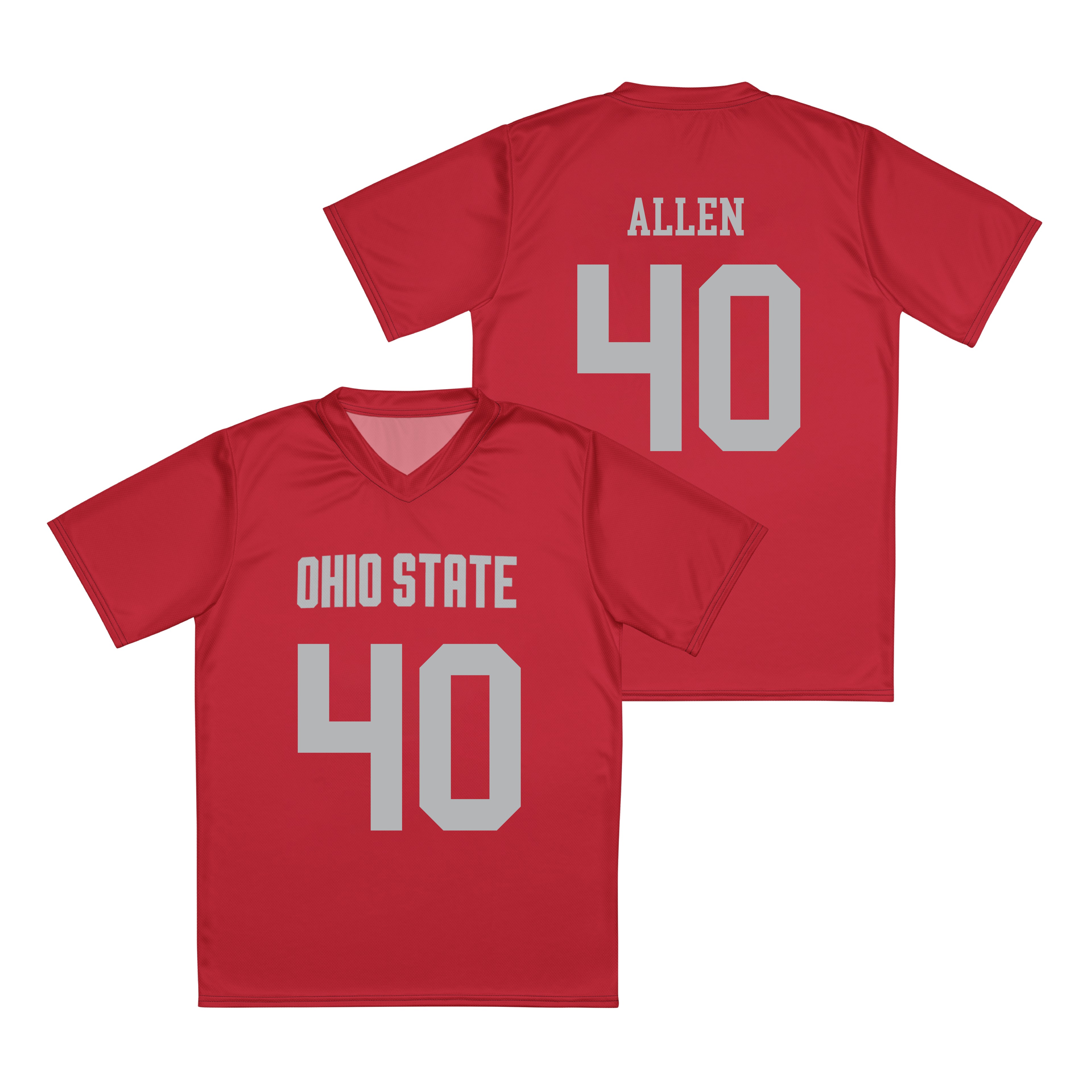 Ohio State Men's Lacrosse Red Jersey - Jack Allen