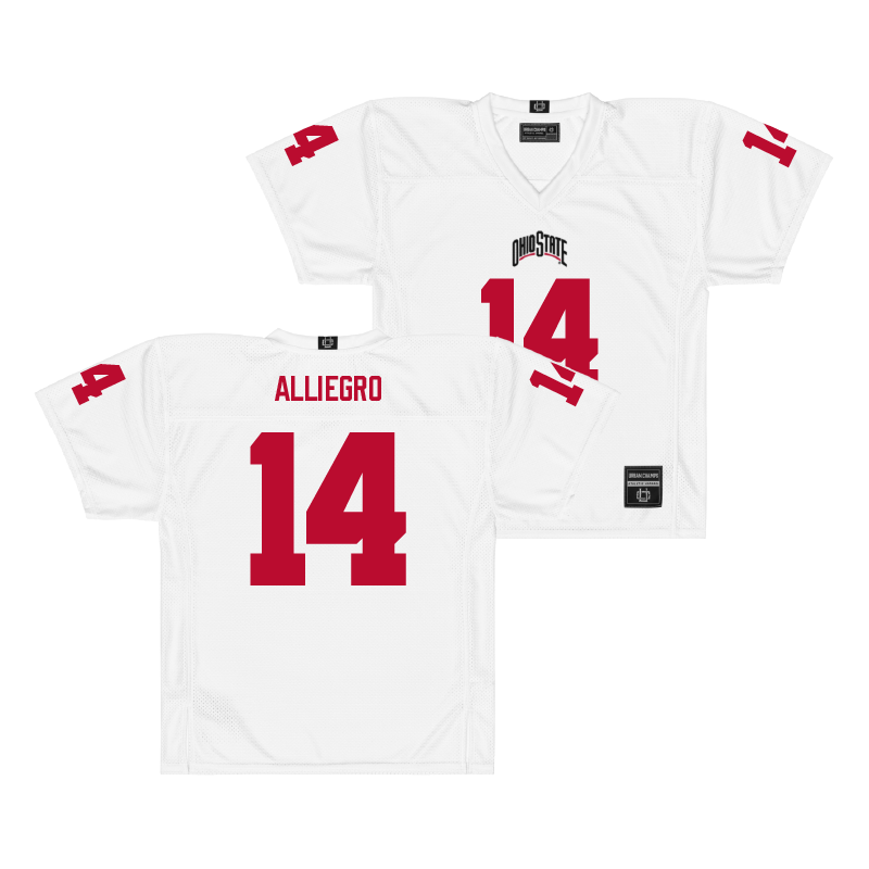 Ohio State Football White Jersey  - Christain Alliegro