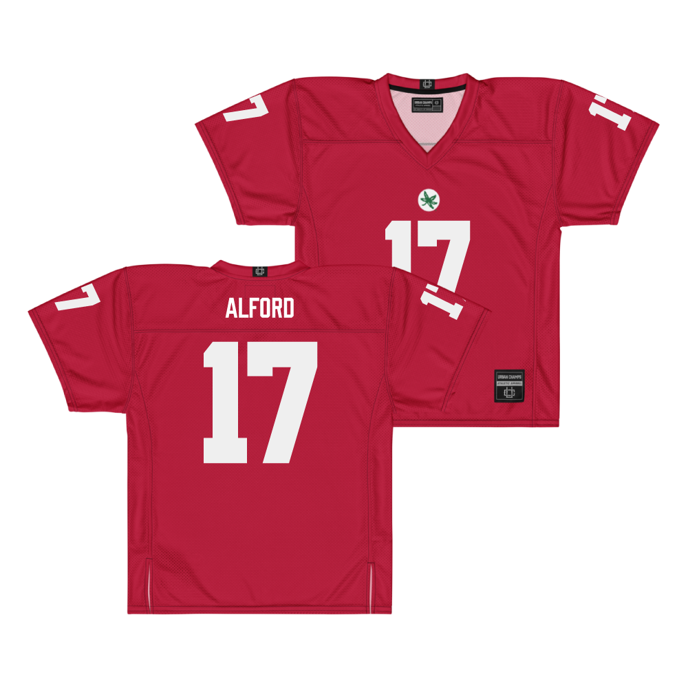 Ohio State Football Scarlet Jersey - Tarvos Alford