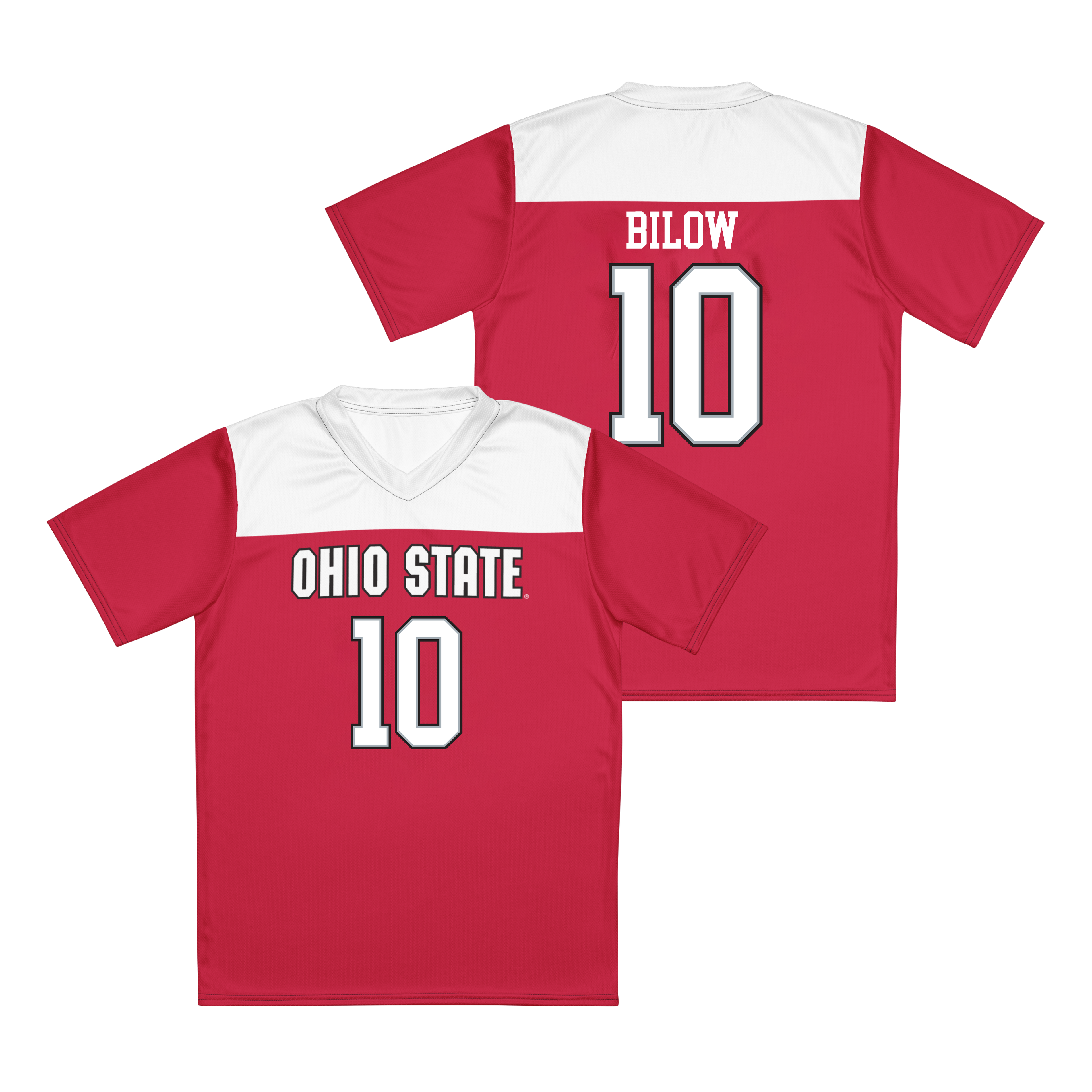 Ohio State Men's Soccer Red Jersey - Ashton Bilow | #10