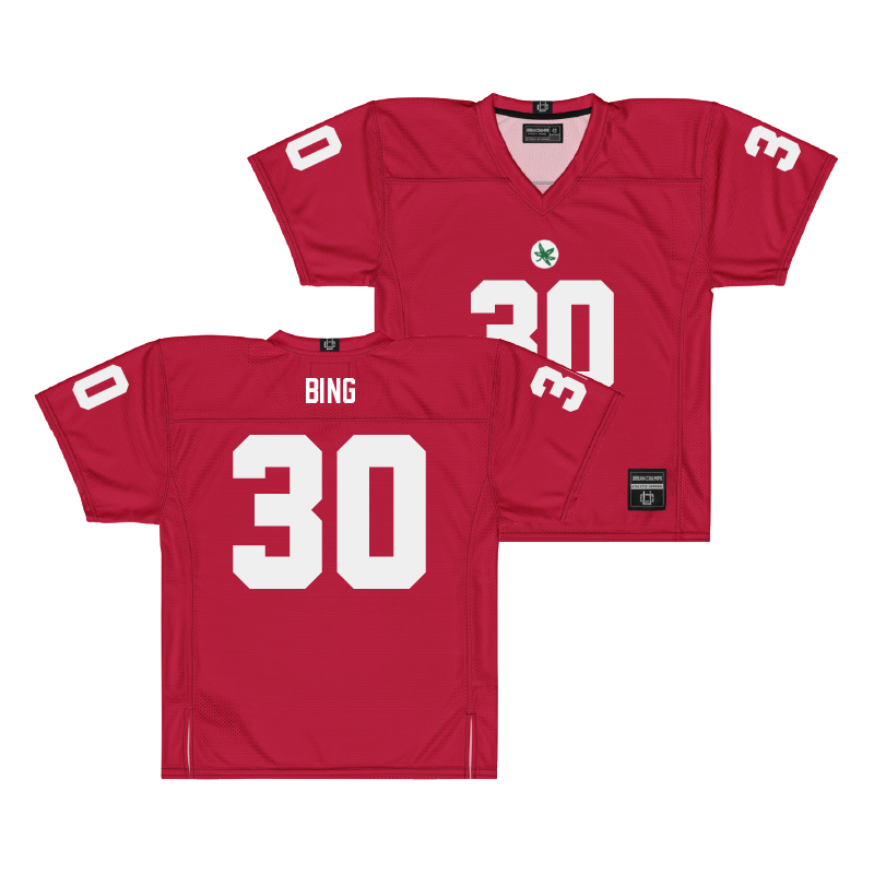 Ohio State Football Scarlet Jersey  - Khmari Bing