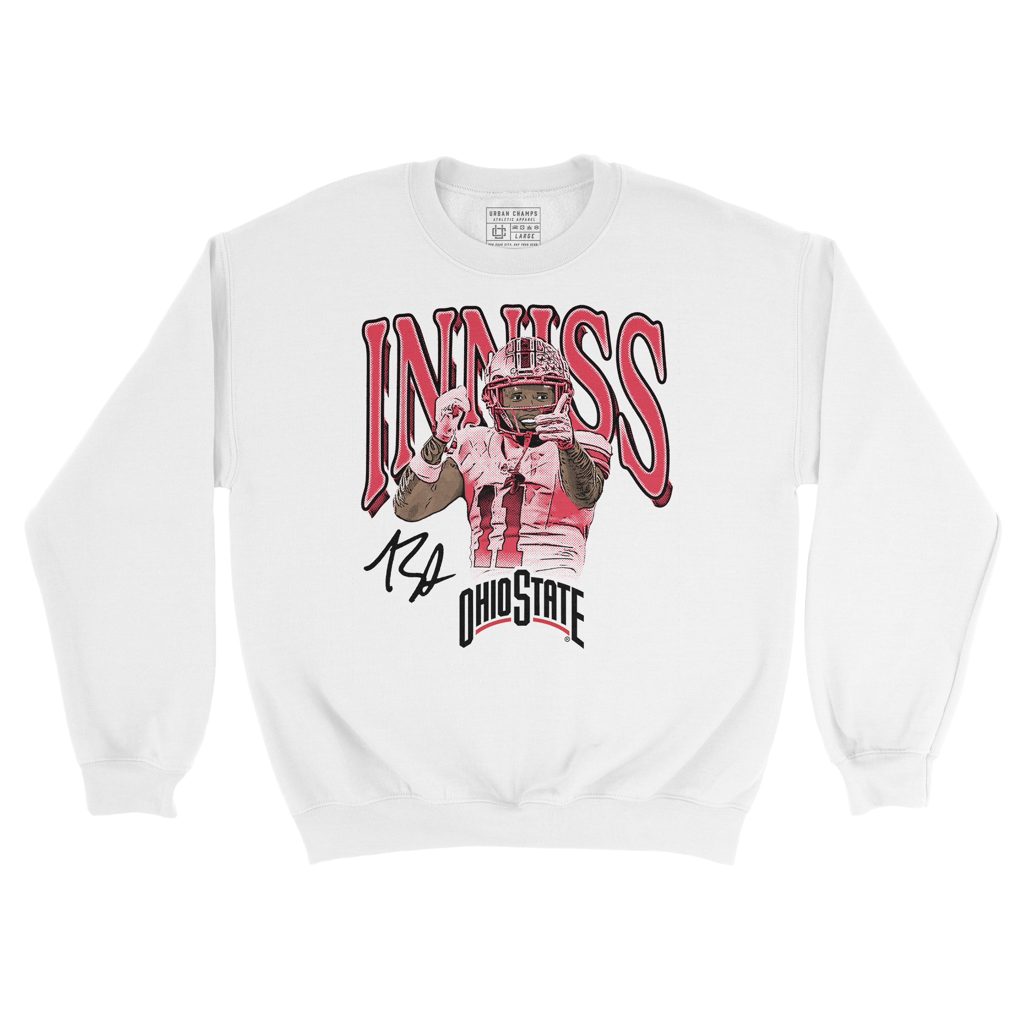 EXCLUSIVE RELEASE: Brandon Inniss Illustrated White Crew