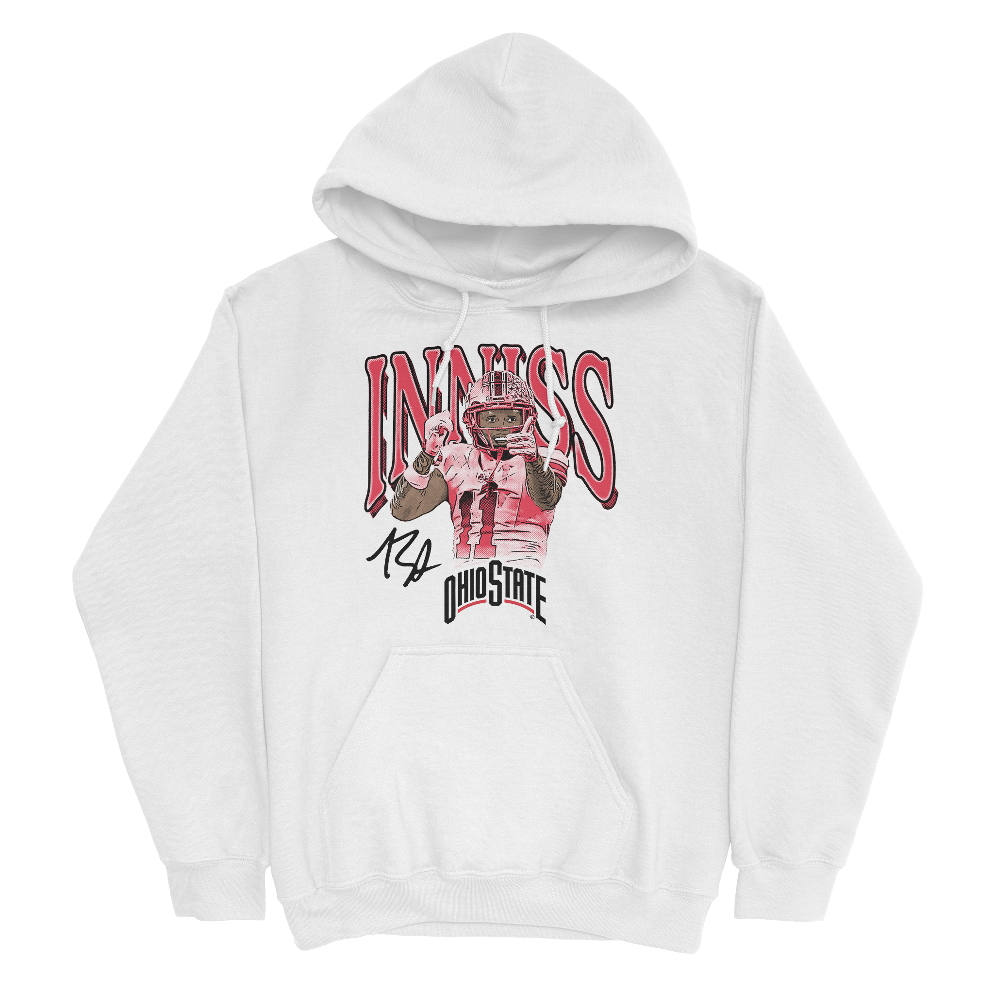 EXCLUSIVE RELEASE: Brandon Inniss Illustrated White Hoodie