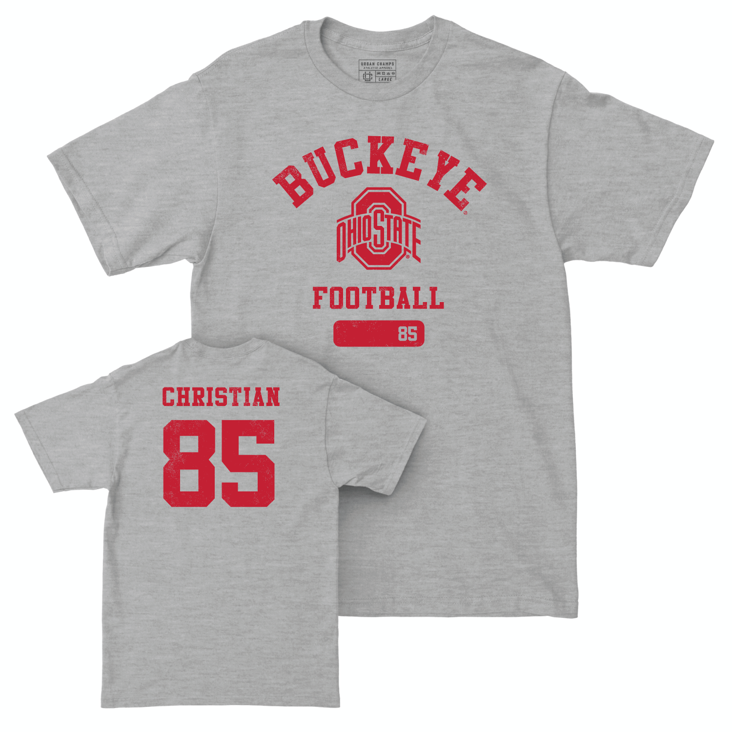 Ohio State Football Sport Grey Varsity Crew - Bennett Christian | #85