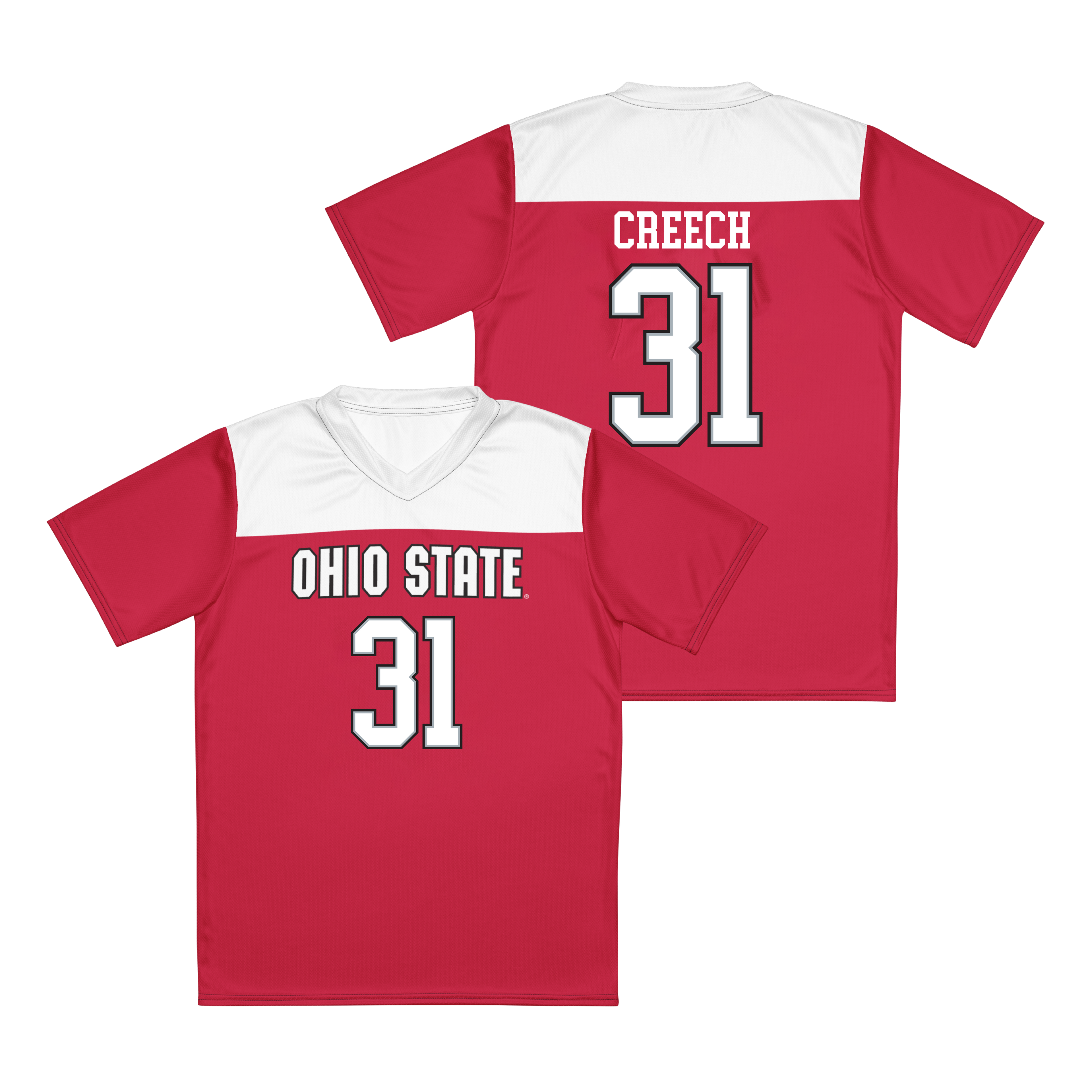 Ohio State Men's Soccer Red Jersey - Tanner Creech | #31