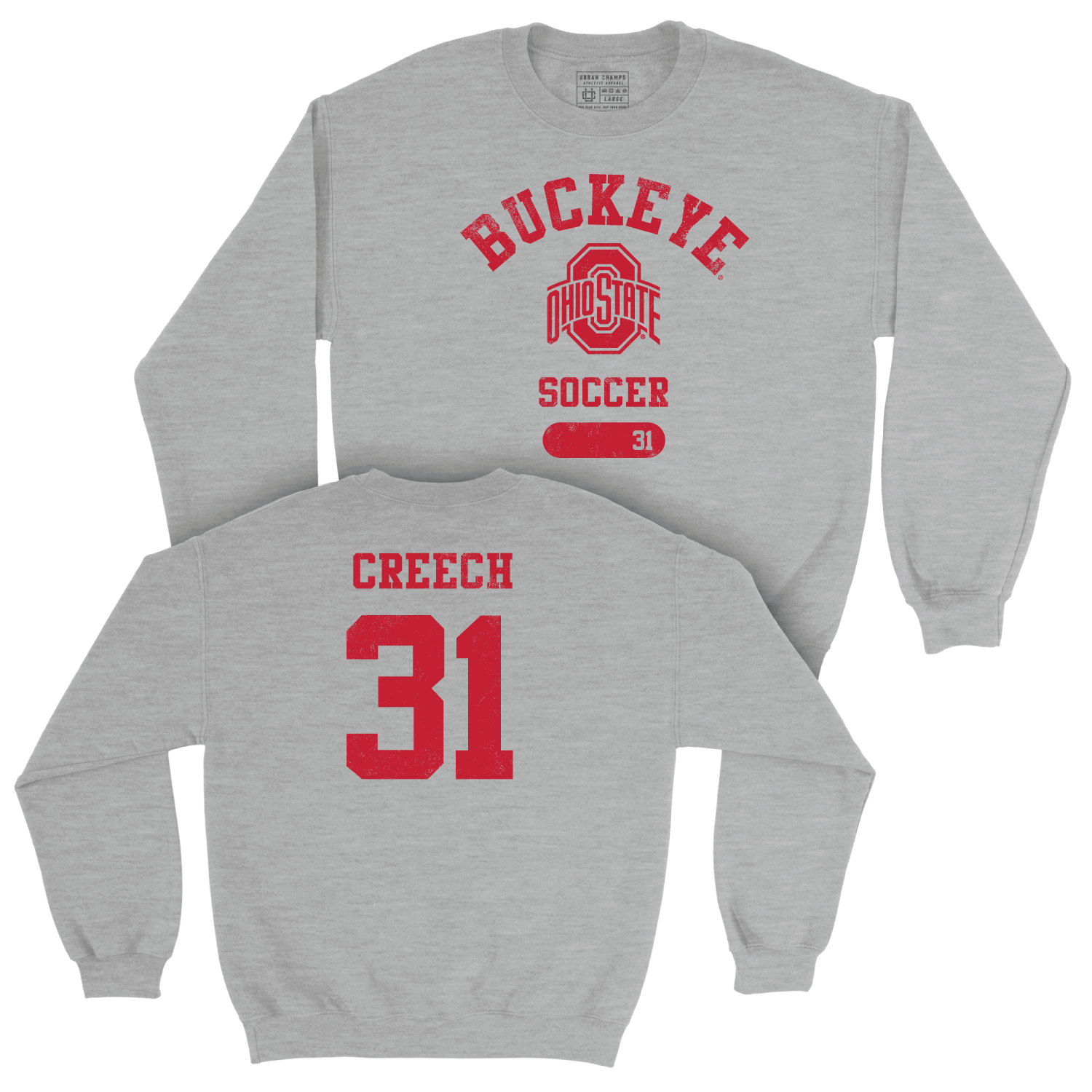 Ohio State Men's Soccer Sport Grey Varsity Crew - Tanner Creech | #31