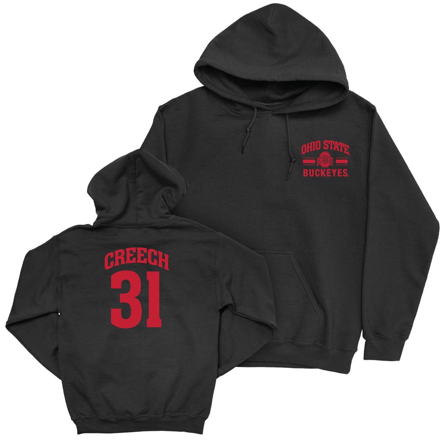 Ohio State Men's Soccer Black Victory Hoodie - Tanner Creech | #31