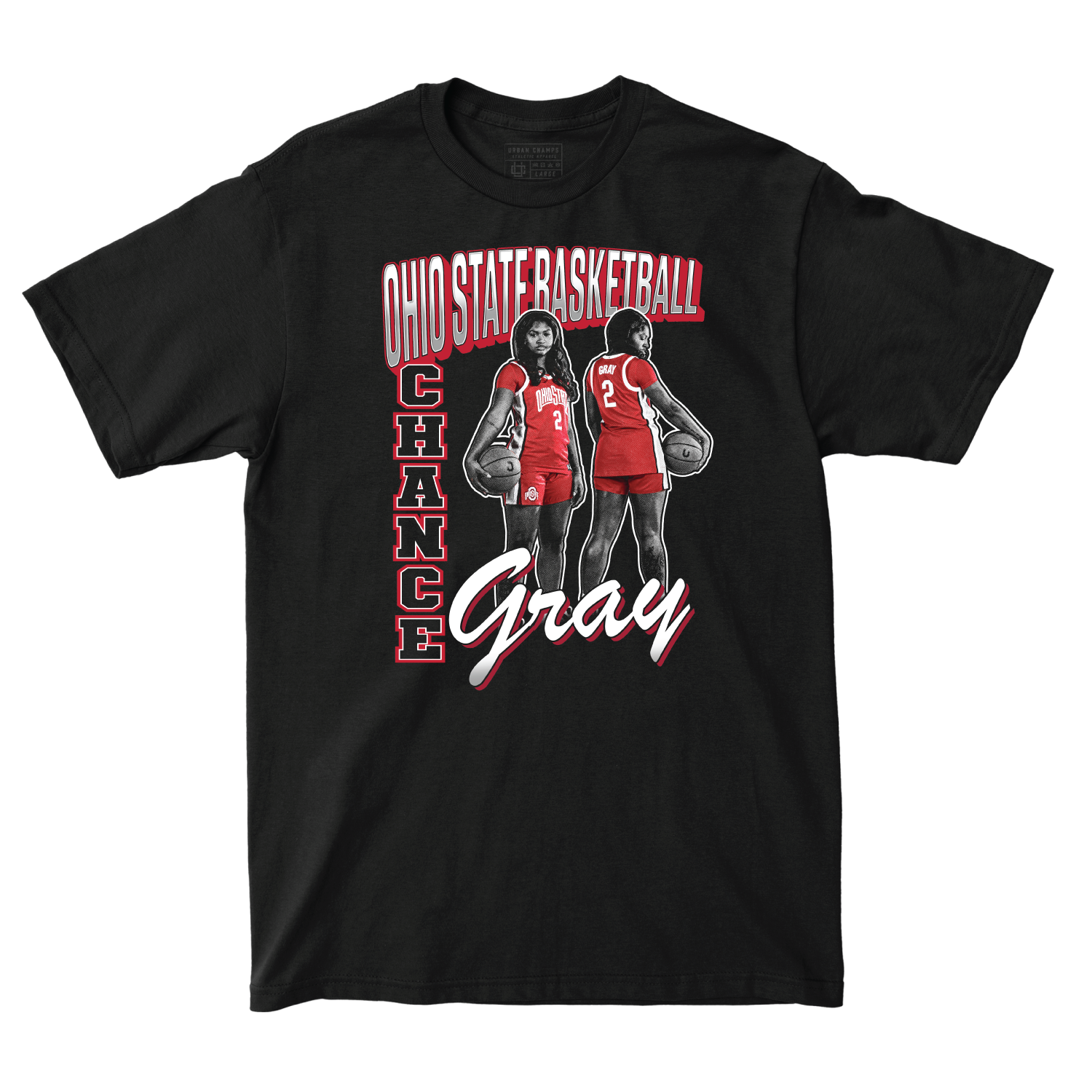EXCLUSIVE RELEASE: Chance Gray 90s Retro Black Tee