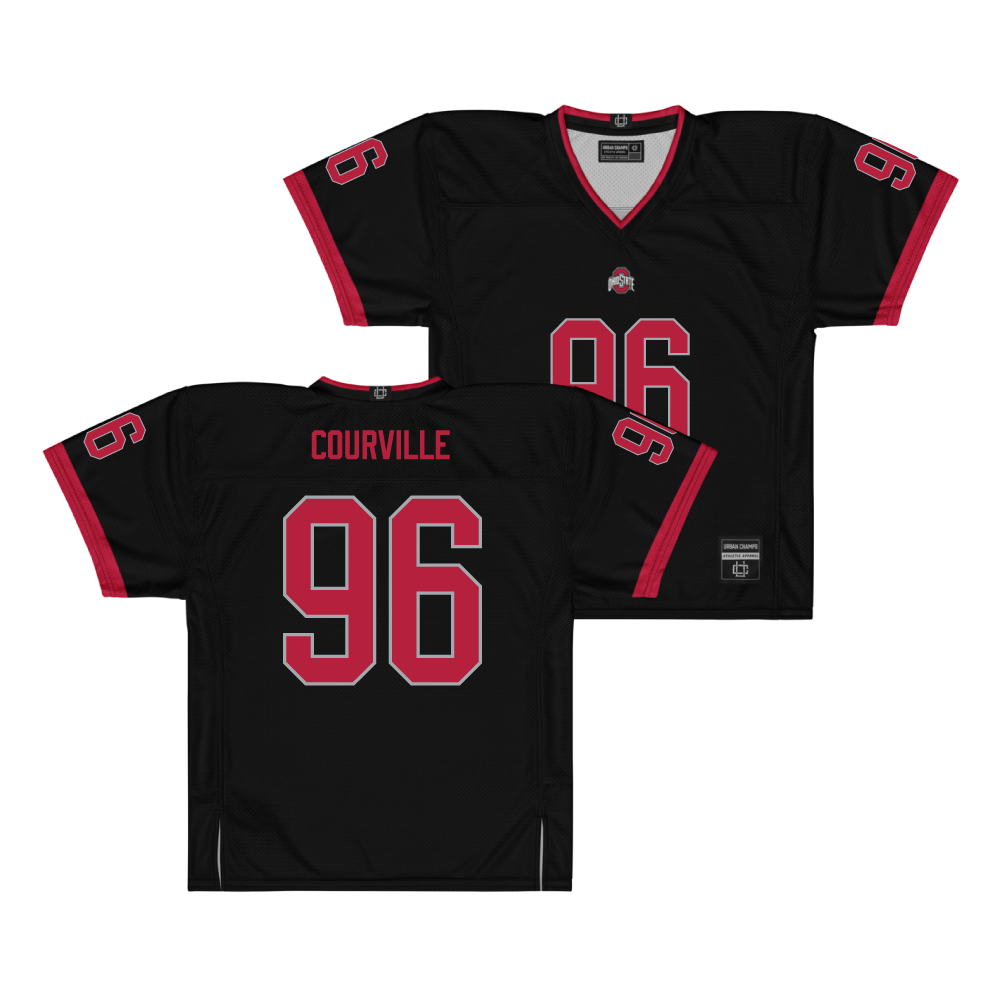 Ohio State Football Black Jersey - Jackson Courville