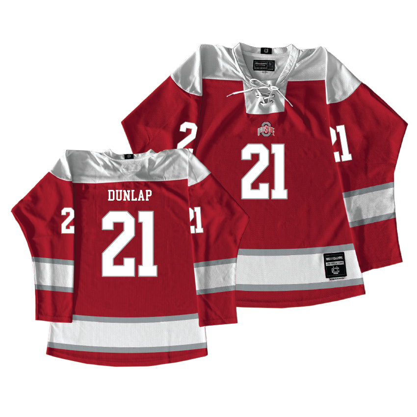 Ohio State Men's Ice Hockey Red Jersey - Jake Dunlap