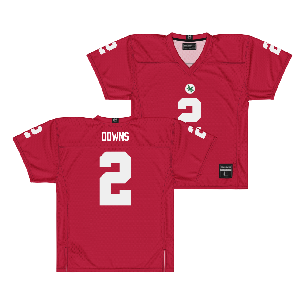 Ohio State Football Scarlet Jersey - Caleb Downs | #2