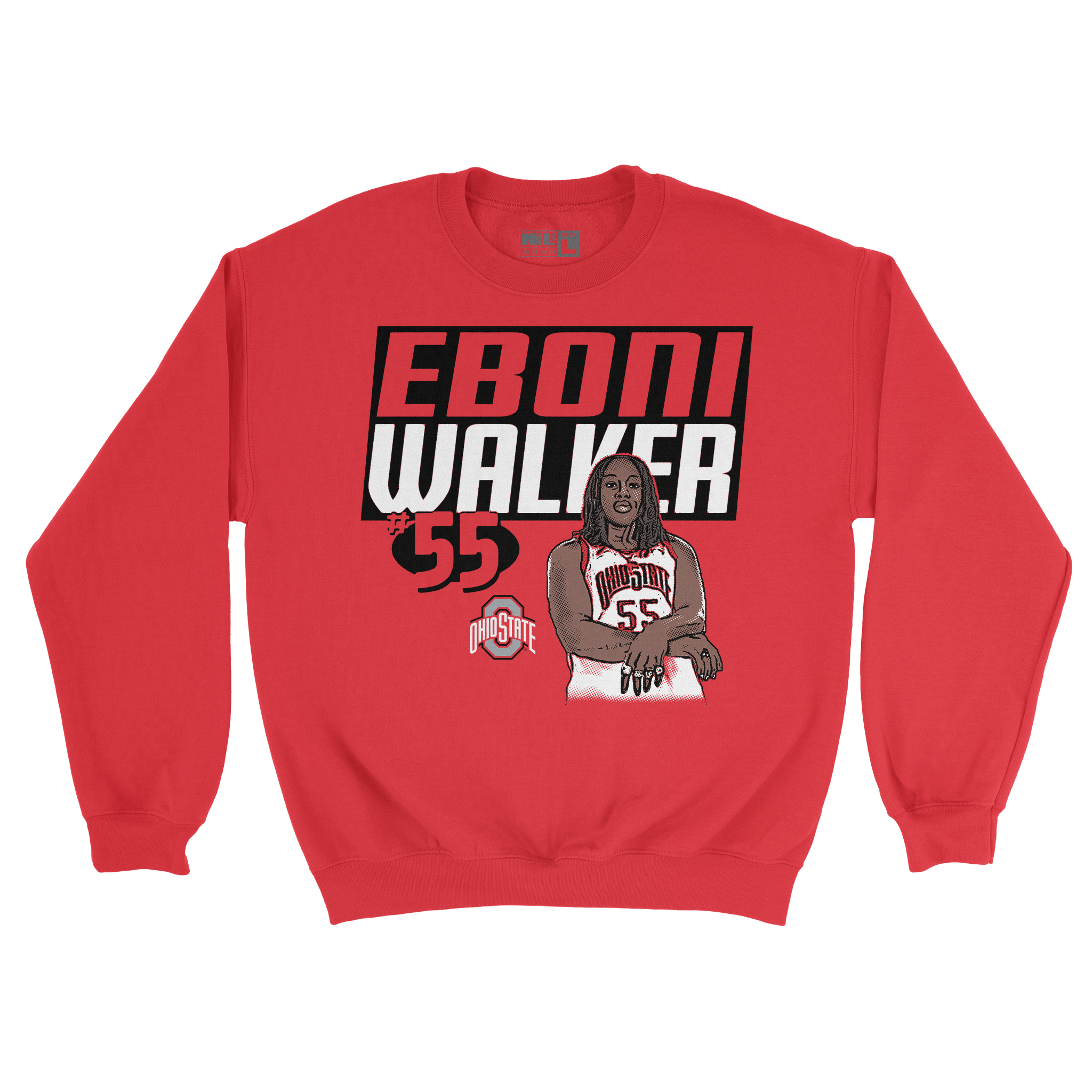 EXCLUSIVE RELEASE: Eboni Walker Illustrated Red Crew