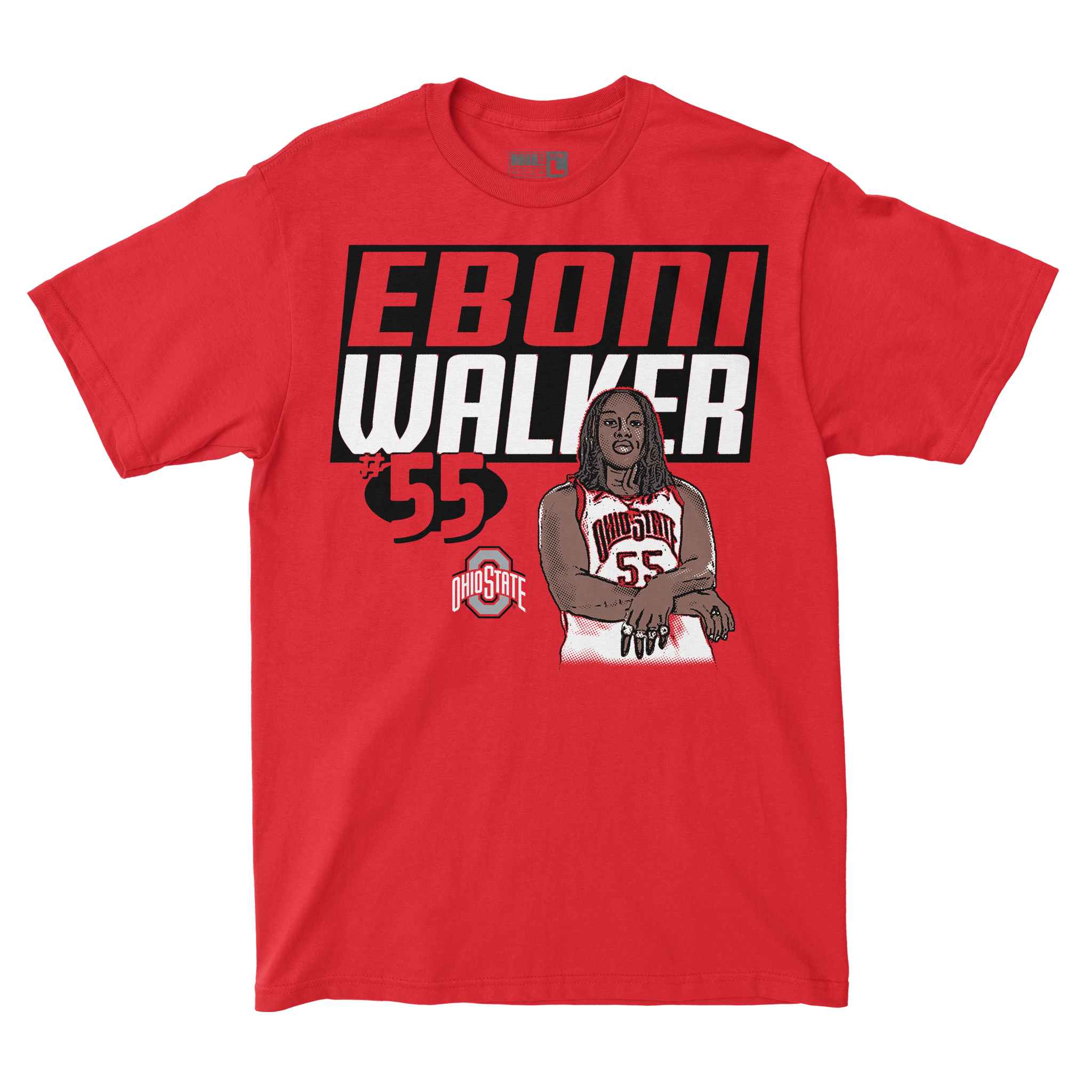 EXCLUSIVE RELEASE: Eboni Walker Illustrated Red Tee