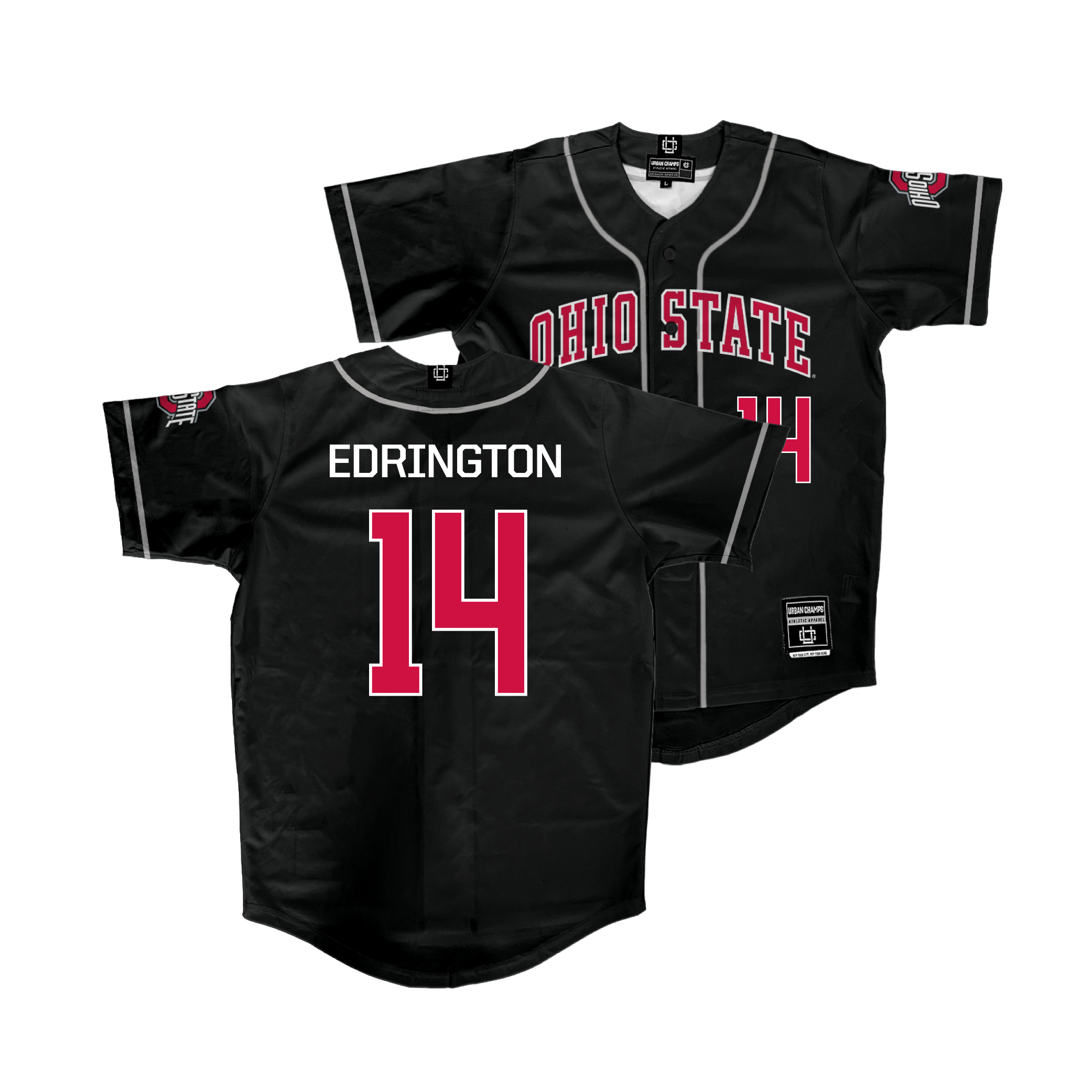 Ohio State Baseball Black Jersey - Andrew Edrington