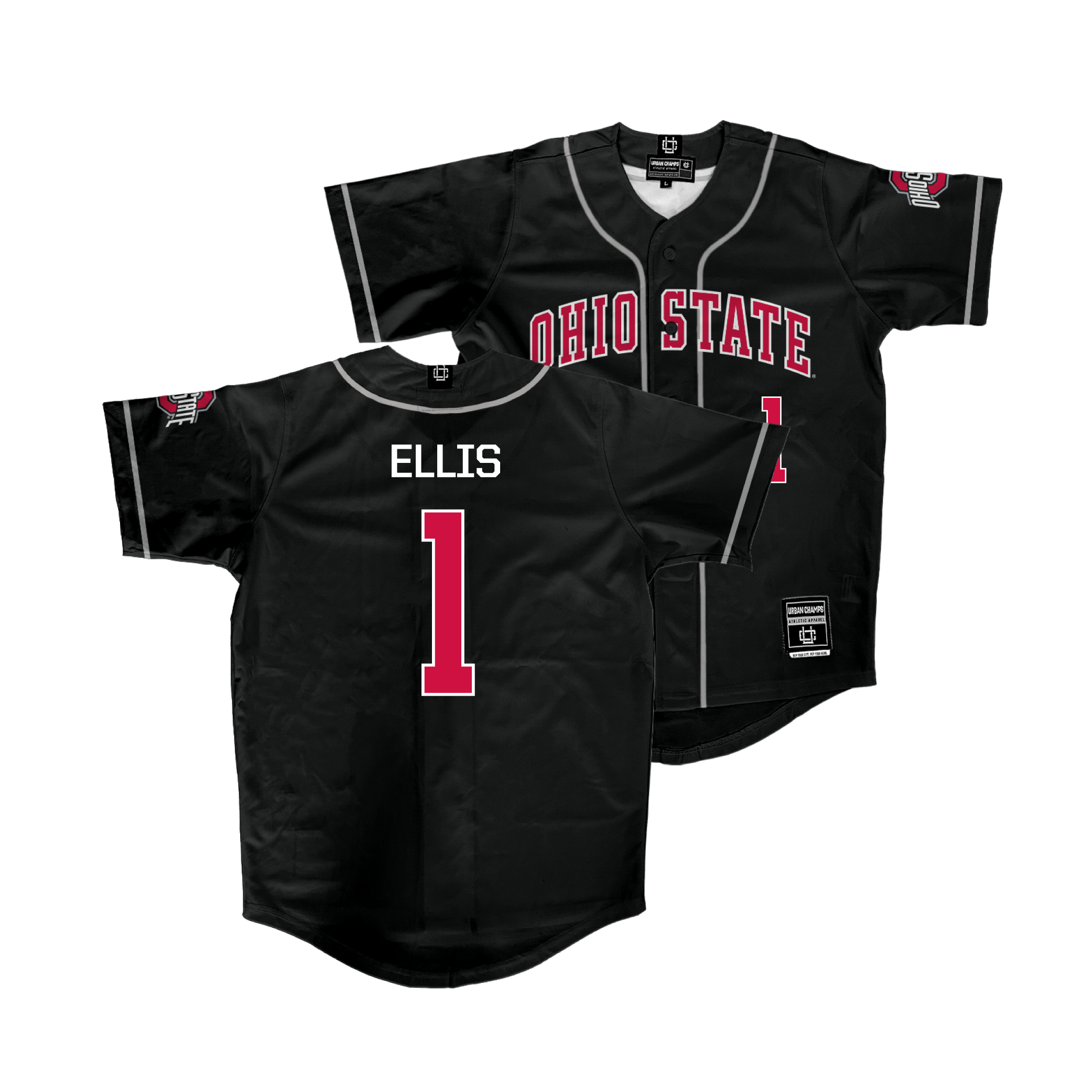 Ohio State Baseball Black Jersey - Lee Ellis