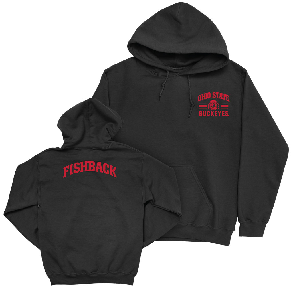 Ohio State Men's Wrestling Black Victory Hoodie - Dylan Fishback