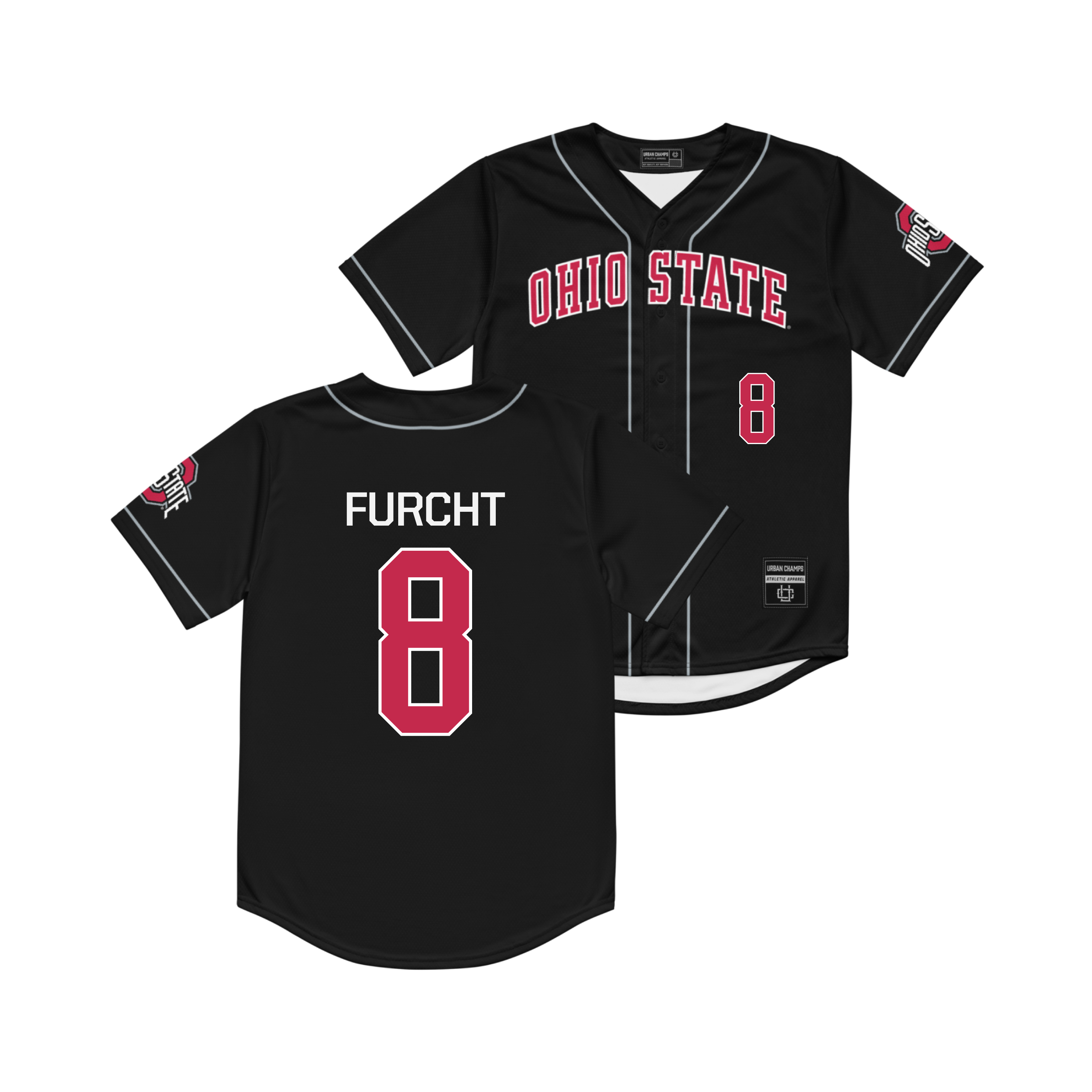 Ohio State Baseball Black Jersey - Noah Furcht