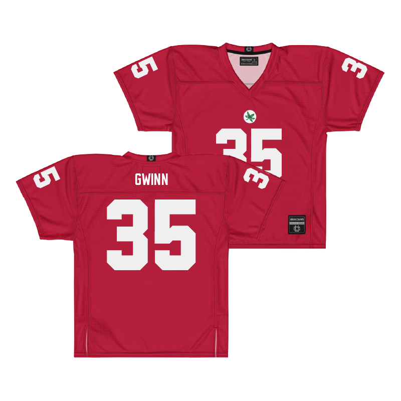 Ohio State Football Scarlet Jersey  - Jaystin Gwinn