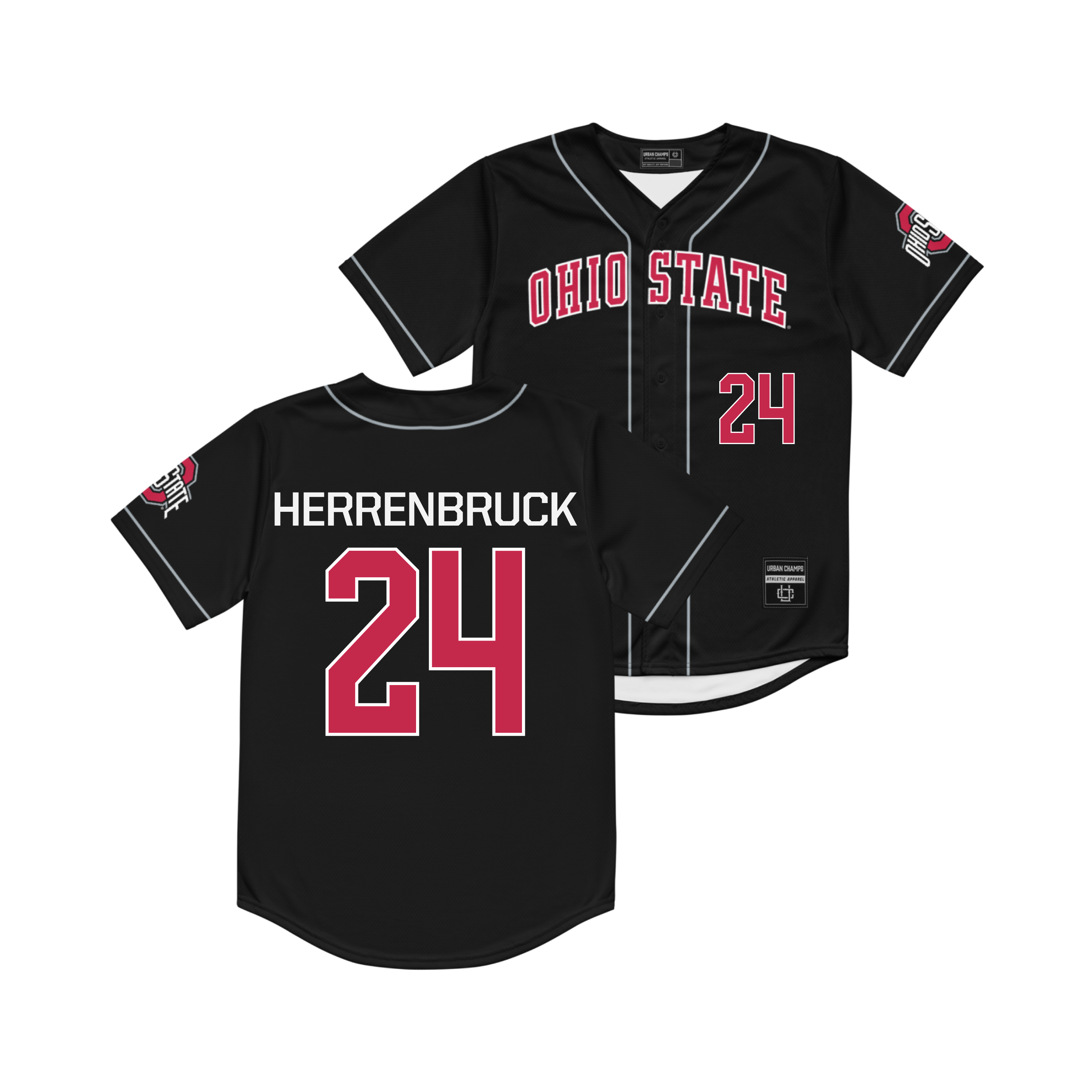 Ohio State Baseball Black Jersey - Pierce Herrenbruck