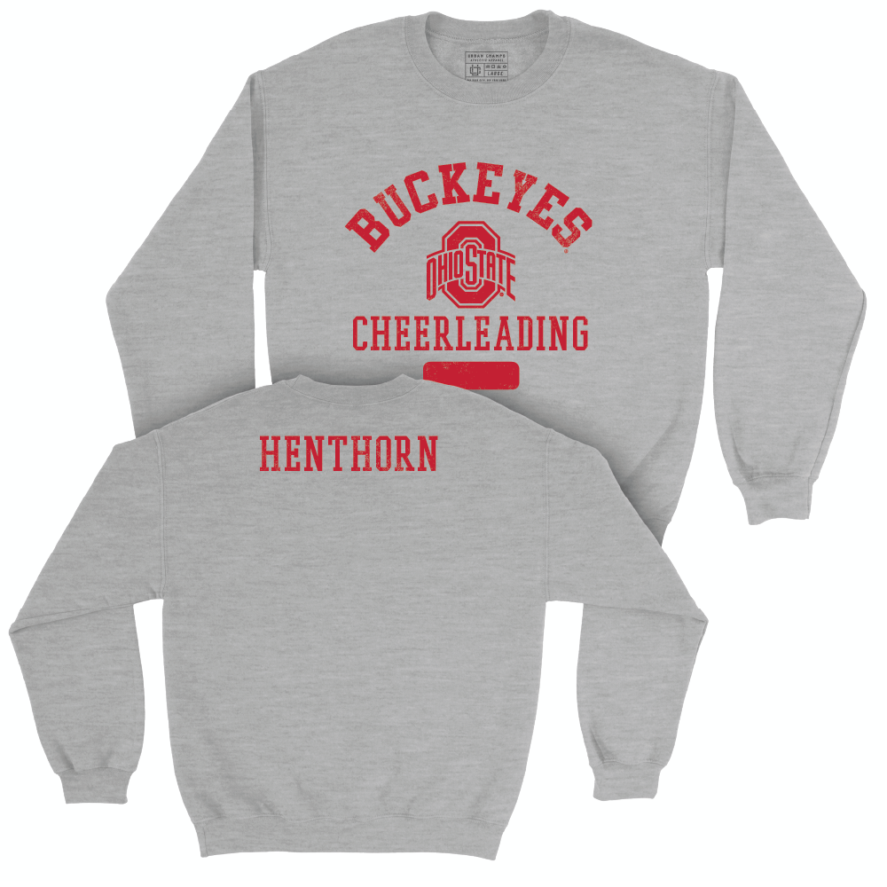 Ohio State Women's Cheerleading Sport Grey Varsity Crew - Ocean Henthorn