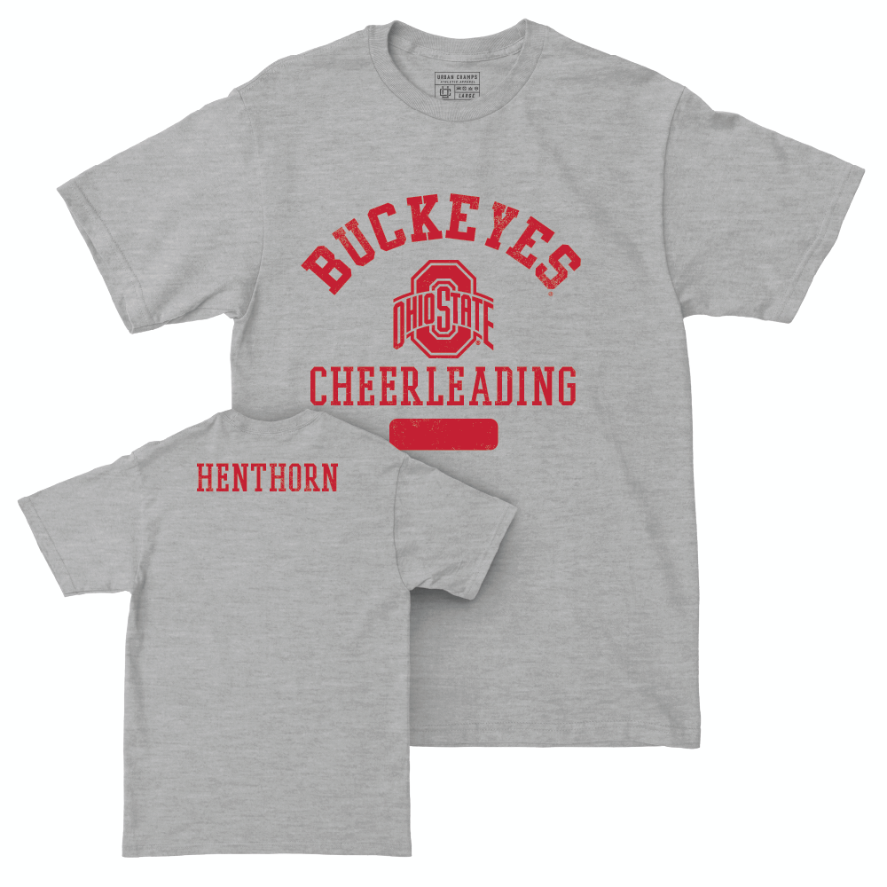 Ohio State Women's Cheerleading Sport Grey Varsity Tee - Ocean Henthorn