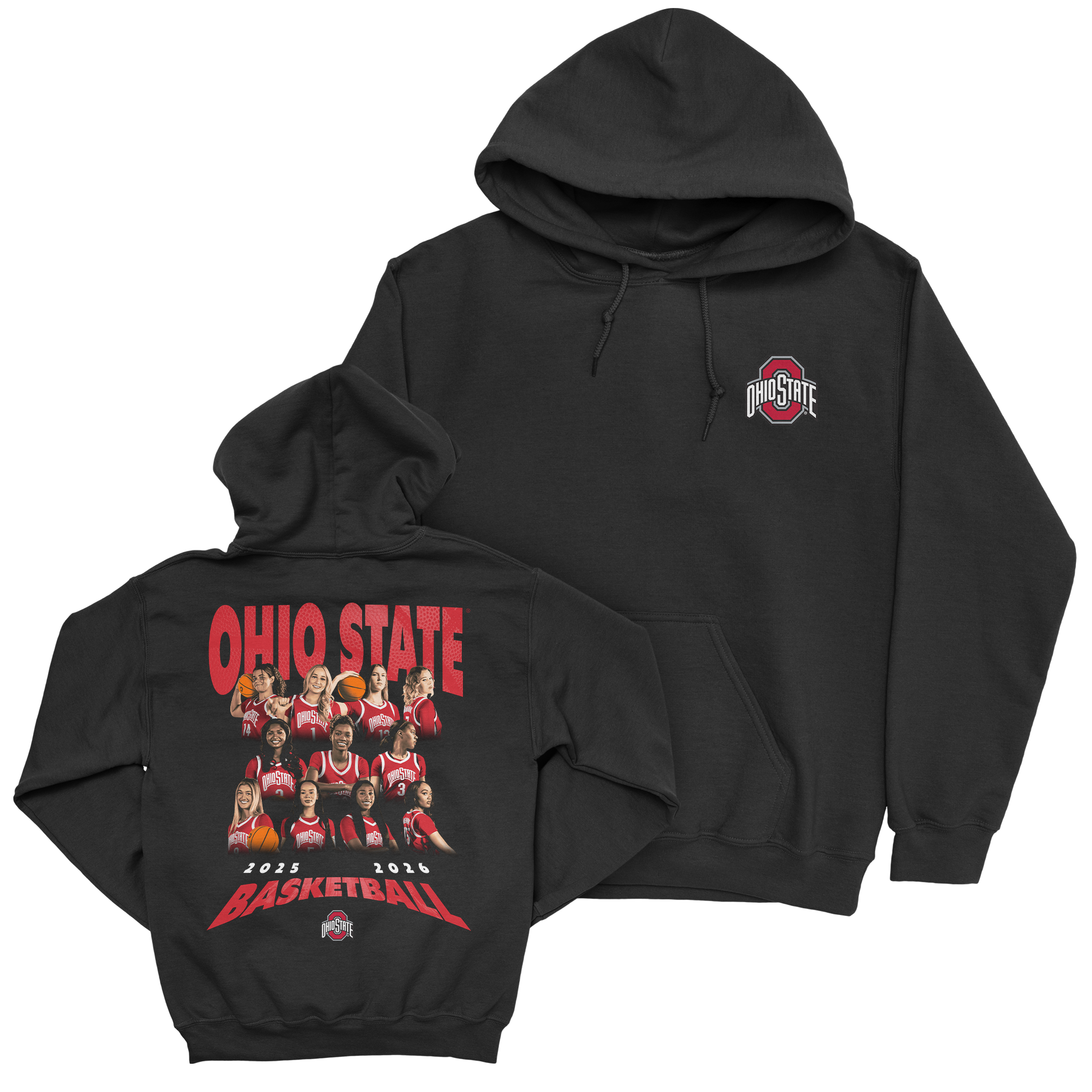 EXCLUSIVE RELEASE: Ohio State WBB 2025-2026 Team Black Hoodie