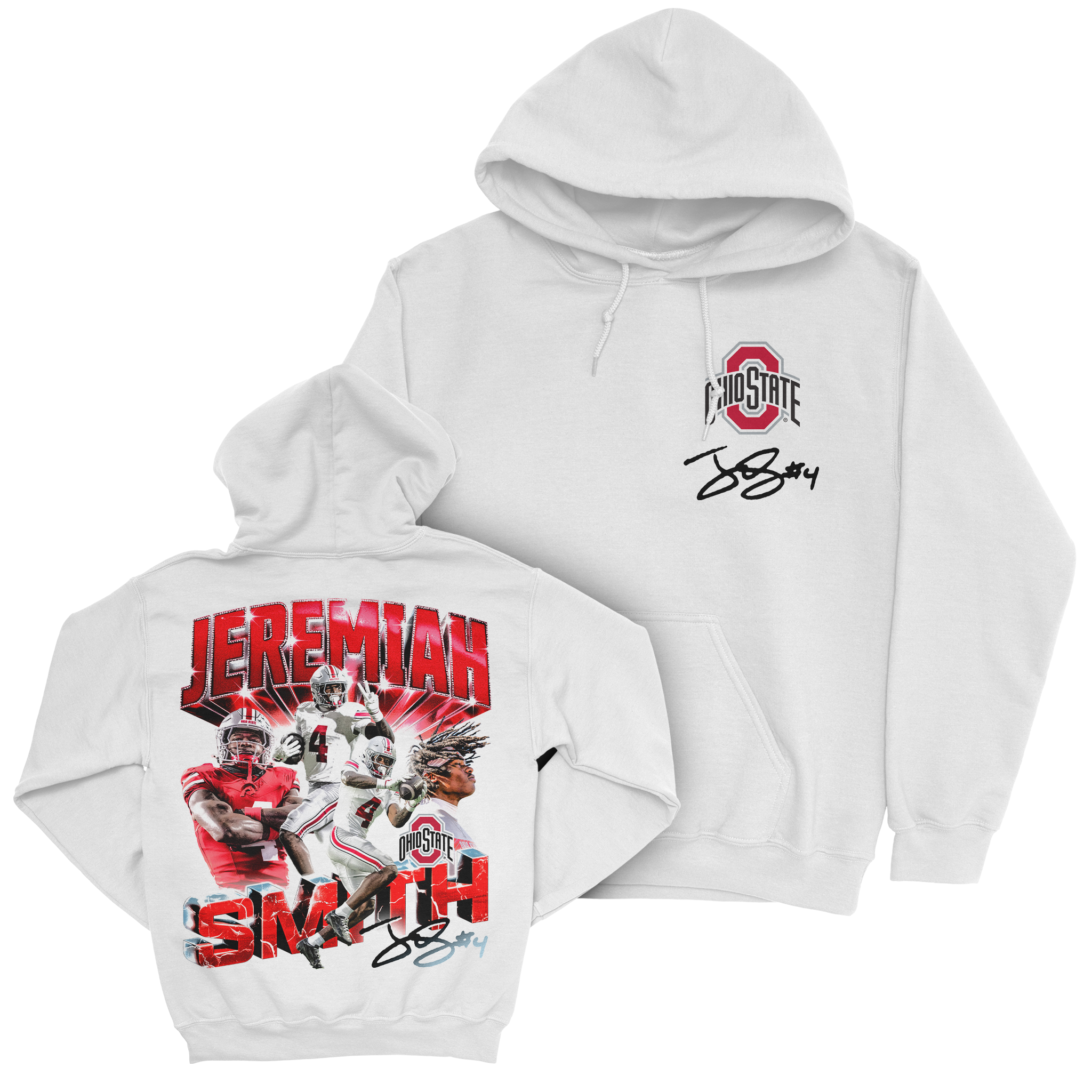 EXCLUSIVE RELEASE: Jeremiah Smith Retro 90s White Hoodie