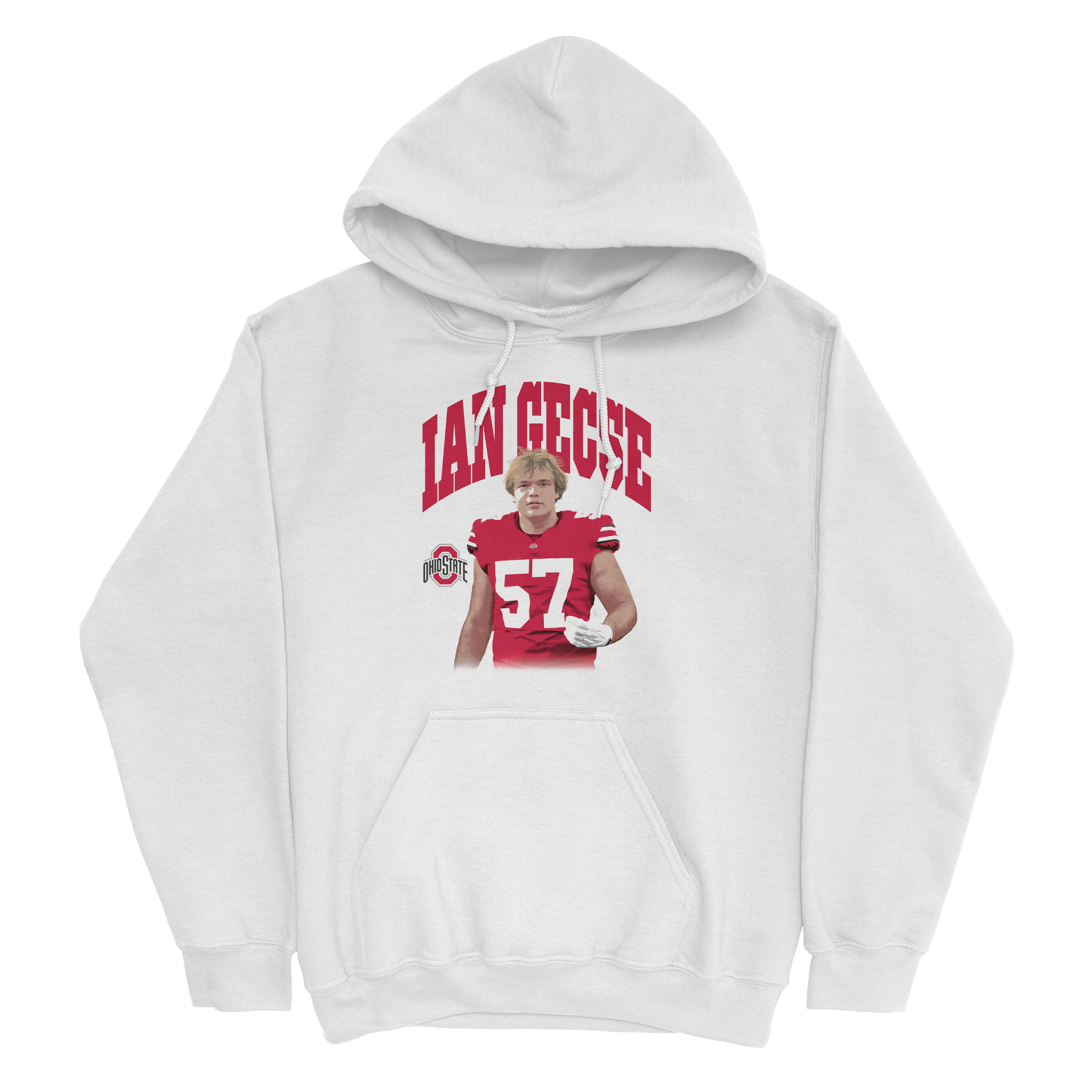 EXCLUSIVE RELEASE: Ian Gecse Portrait White Hoodie