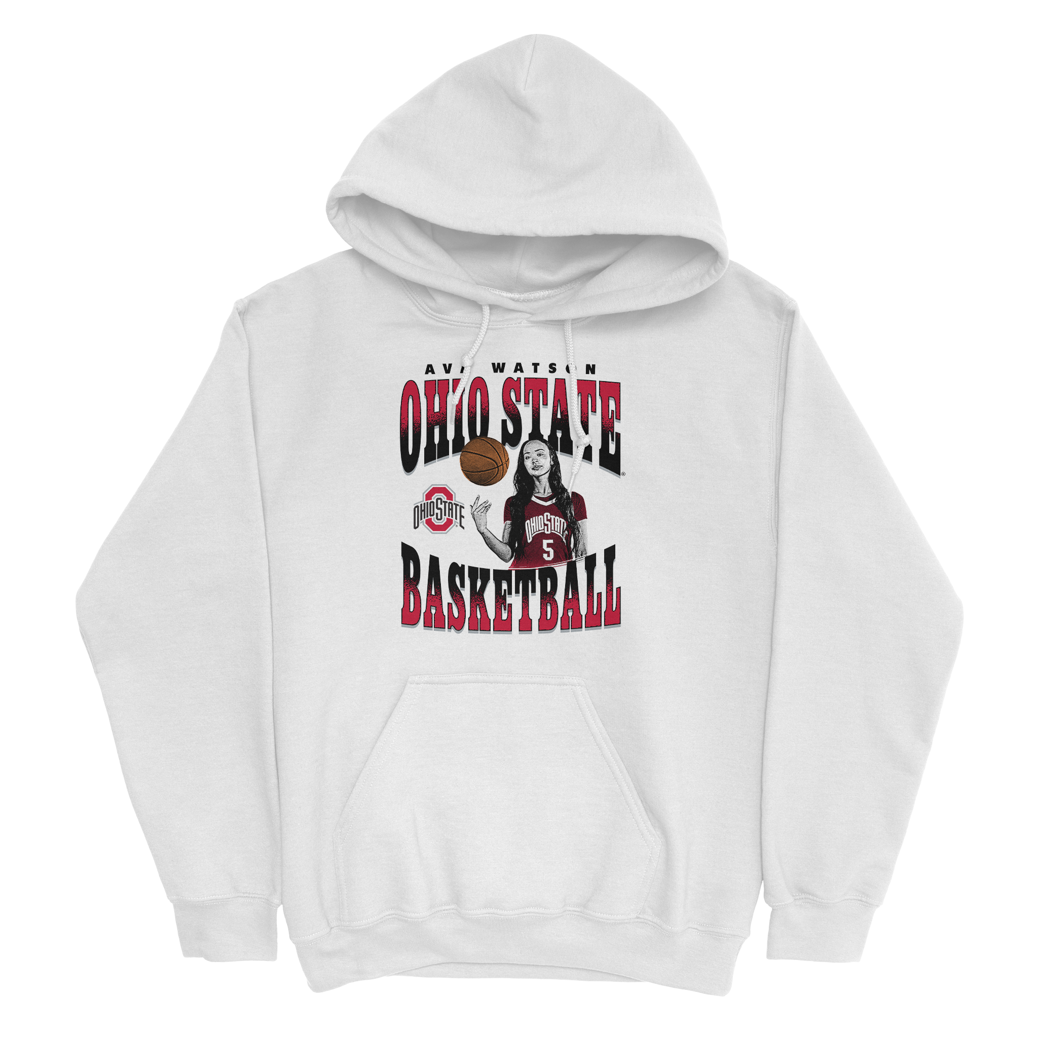 EXCLUSIVE RELEASE: Ava Watson Illustrated White Hoodie