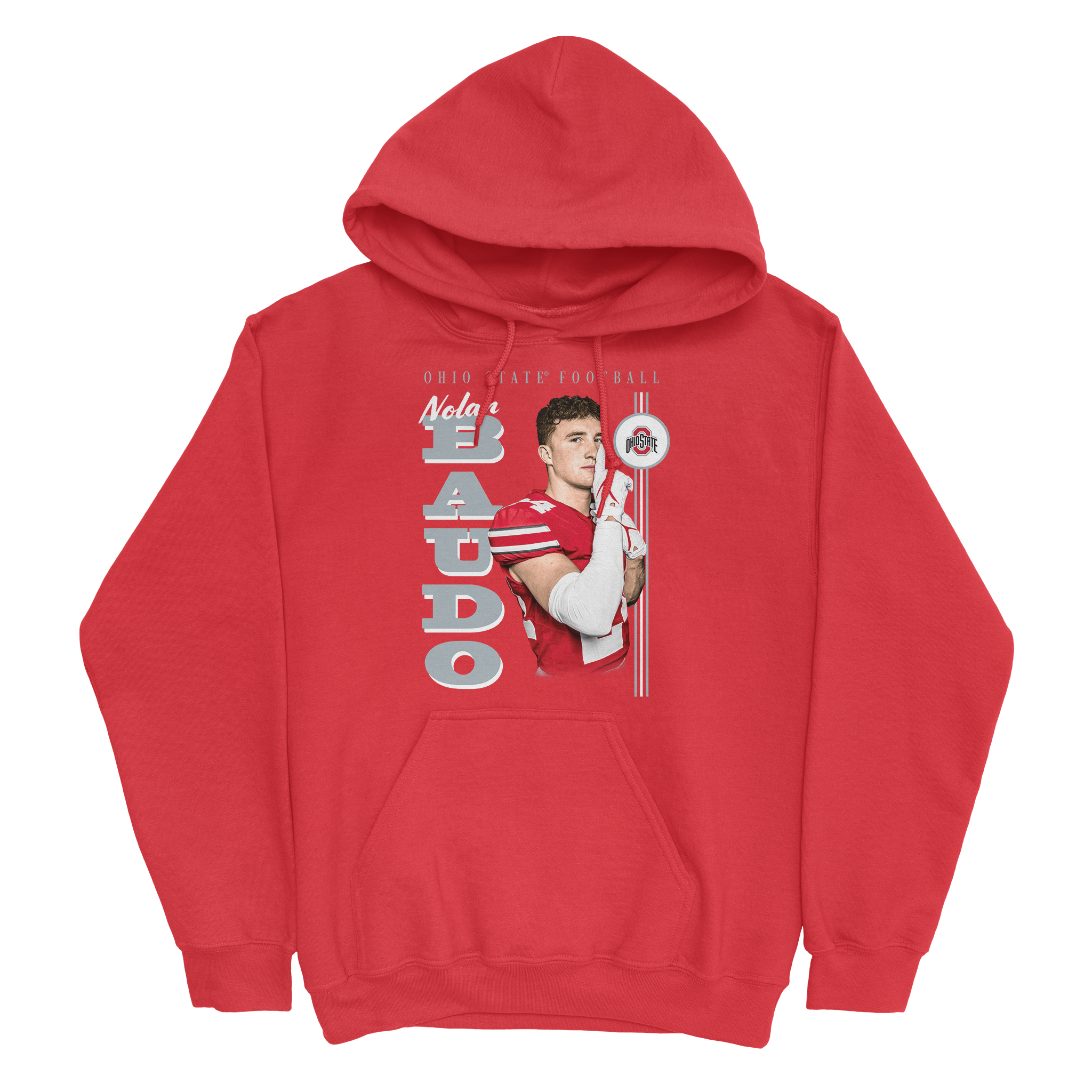 EXCLUSIVE RELEASE: Nolan Baudo Illustrated Red Hoodie