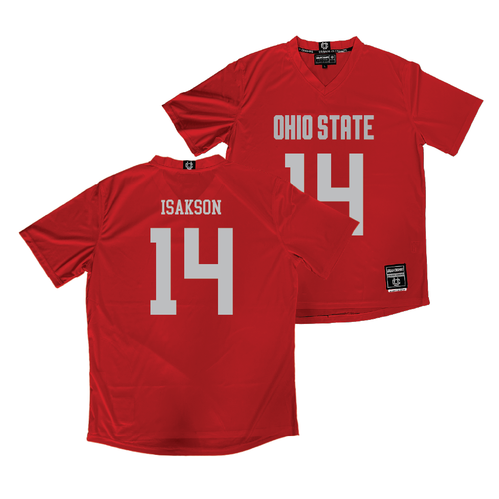 Ohio State Women's Lacrosse Red Jersey - SK Isakson