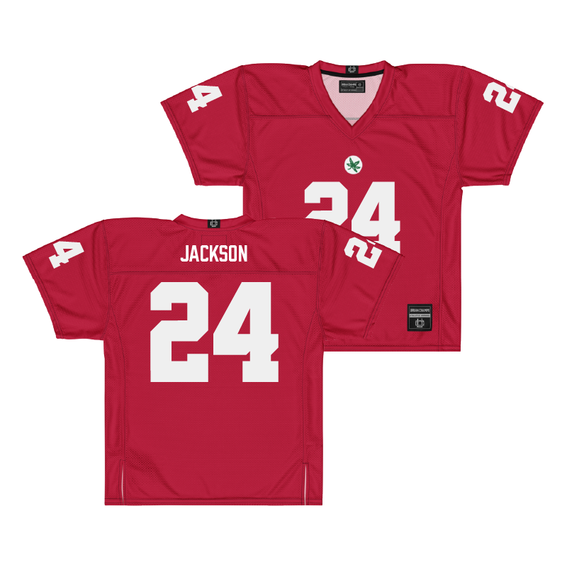 Ohio State Football Scarlet Jersey  - JaKobi Jackson