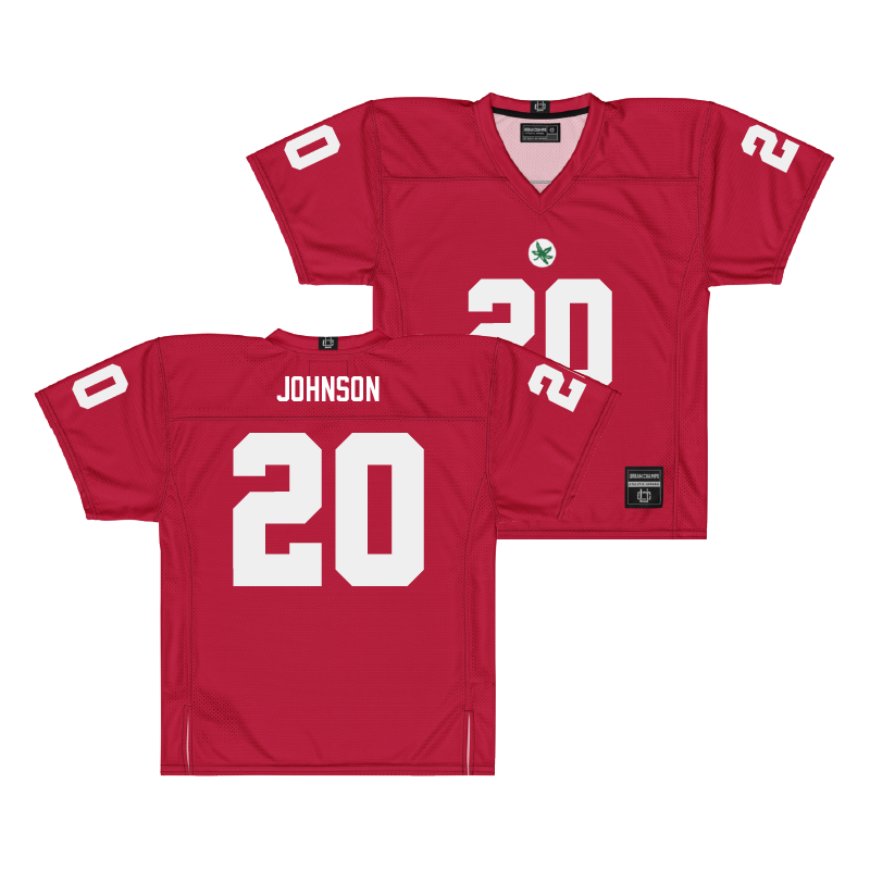 Ohio State Football Scarlet Jersey  - Cincere Johnson