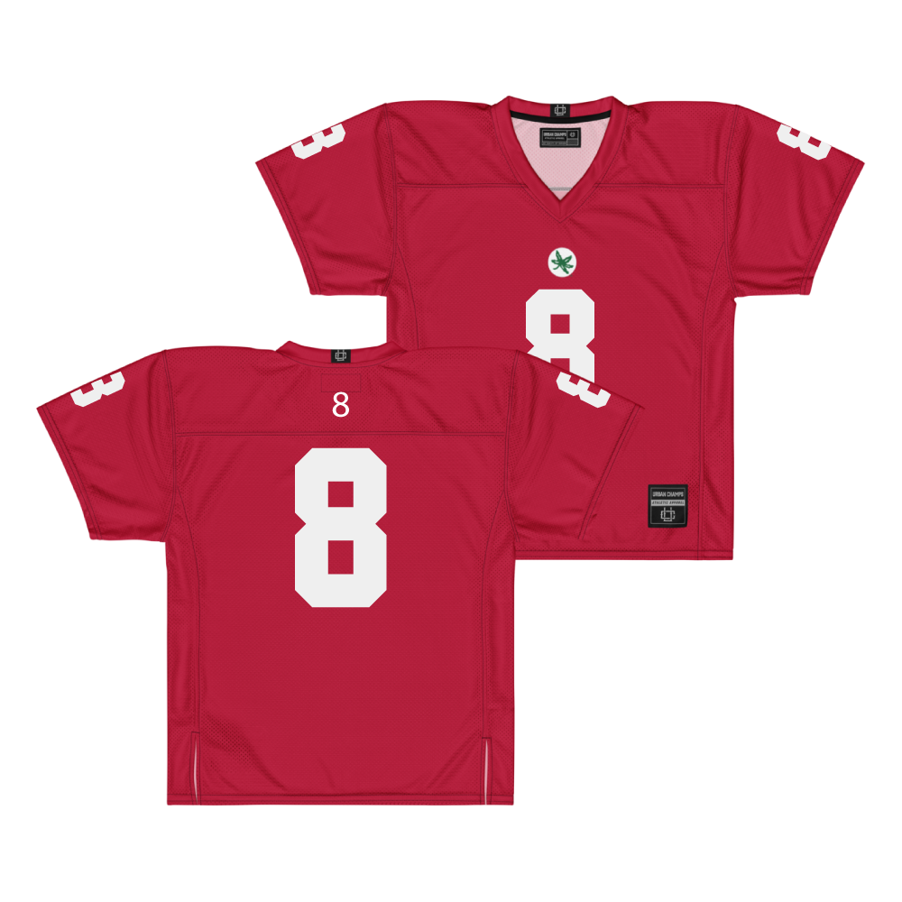 Ohio State Football Scarlet Jersey  - De'Zie Jones