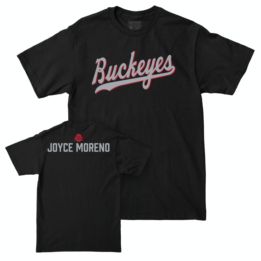 Ohio State Women's Golf Black Script Tee - Marina Joyce Moreno