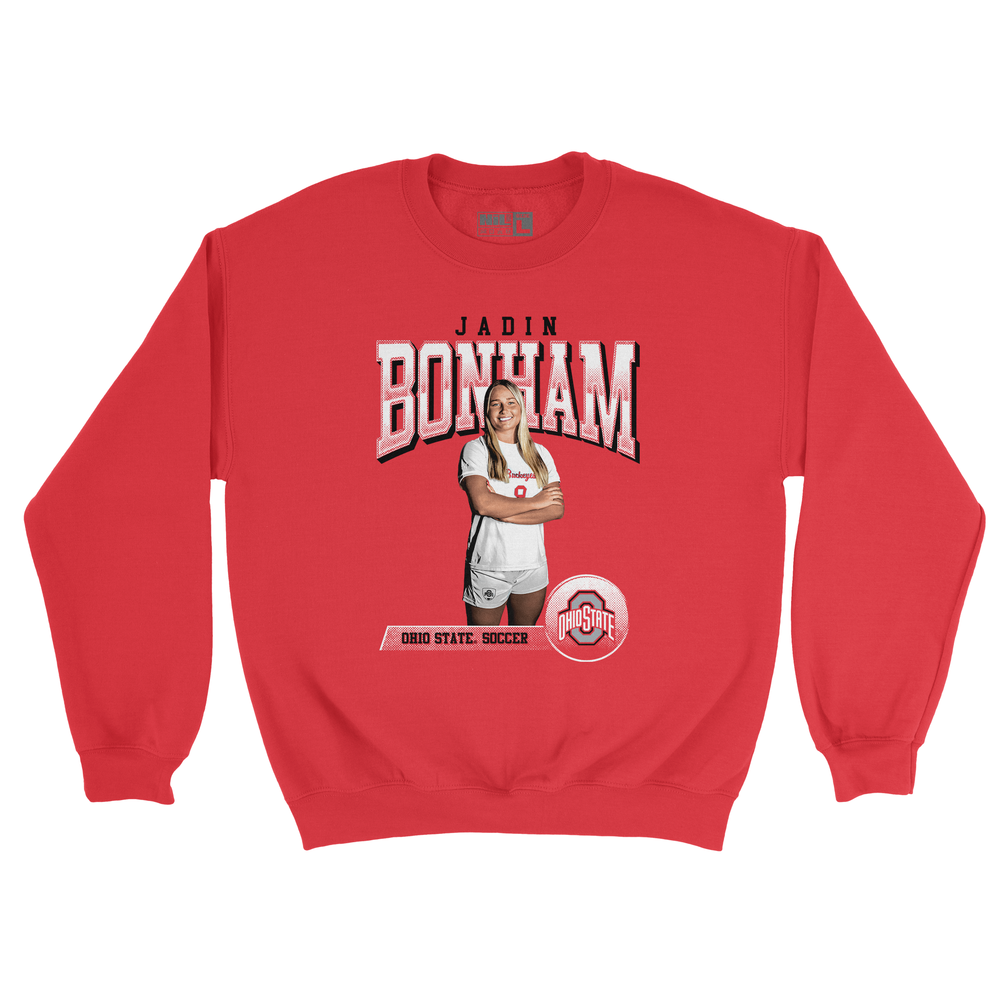 EXCLUSIVE RELEASE: Jadin Bonham Illustrated Red Crew