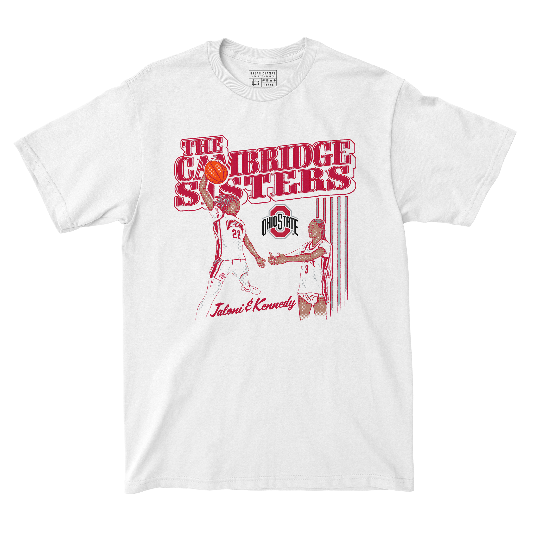 EXCLUSIVE RELEASE: Jaloni and Kennedy Cambridge The Cambridge Sisters White Tee