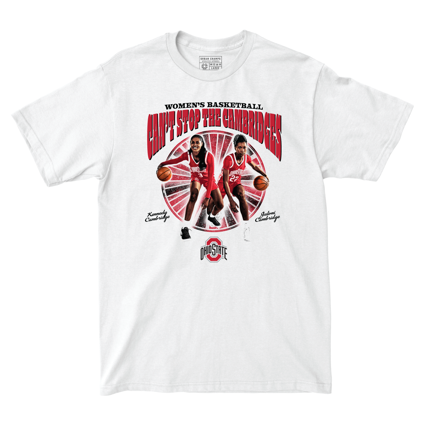 EXCLUSIVE RELEASE: Jaloni Cambridge “Can’t Stop The Cambridges” White Tee