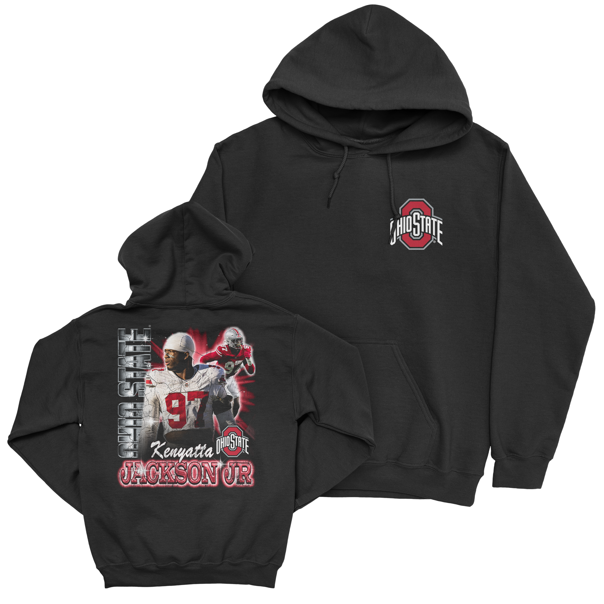 EXCLUSIVE RELEASE: Kenyatta Jackson Jr. 90s Retro Black Hoodie
