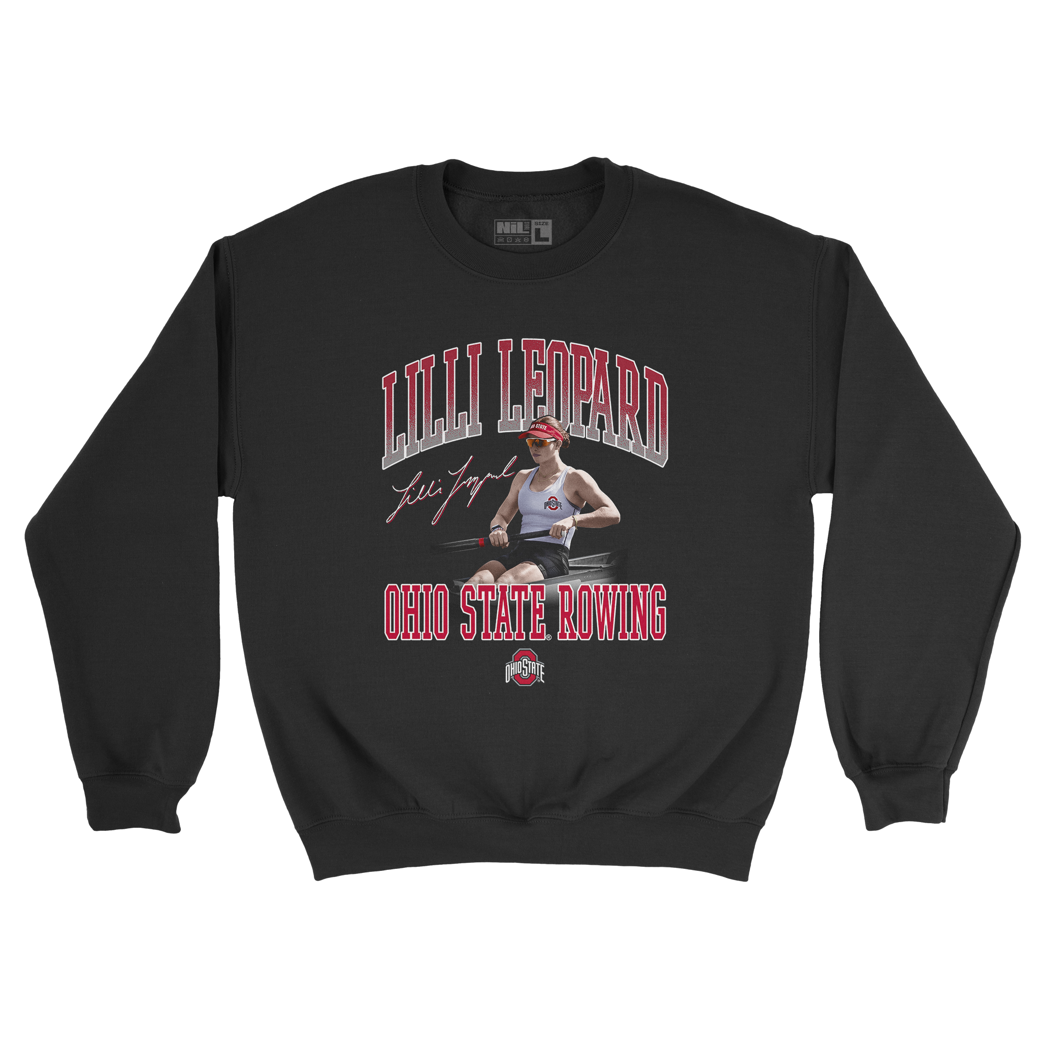 EXCLUSIVE RELEASE: Lilli Leopard Illustrated Black Crew