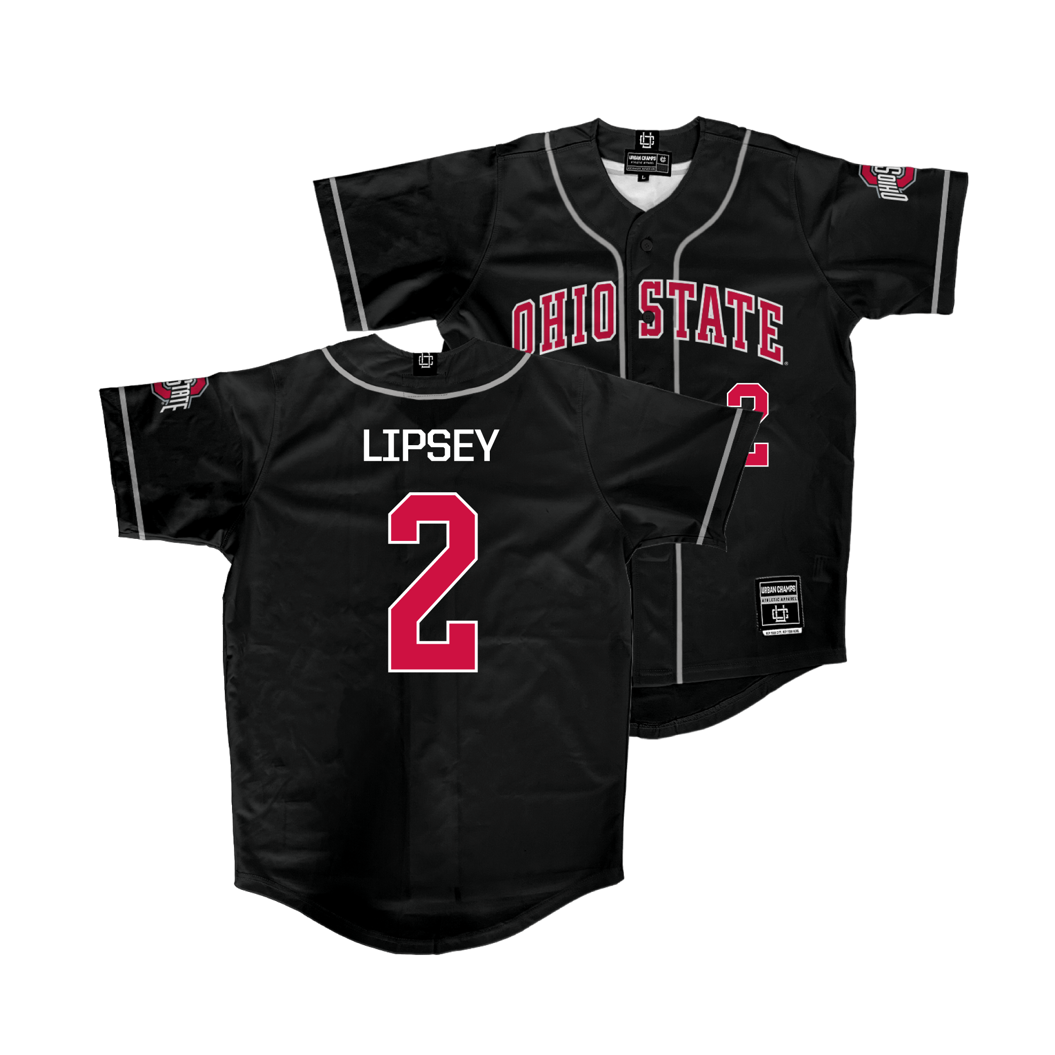 Ohio State Baseball Black Jersey - Trey Lipsey