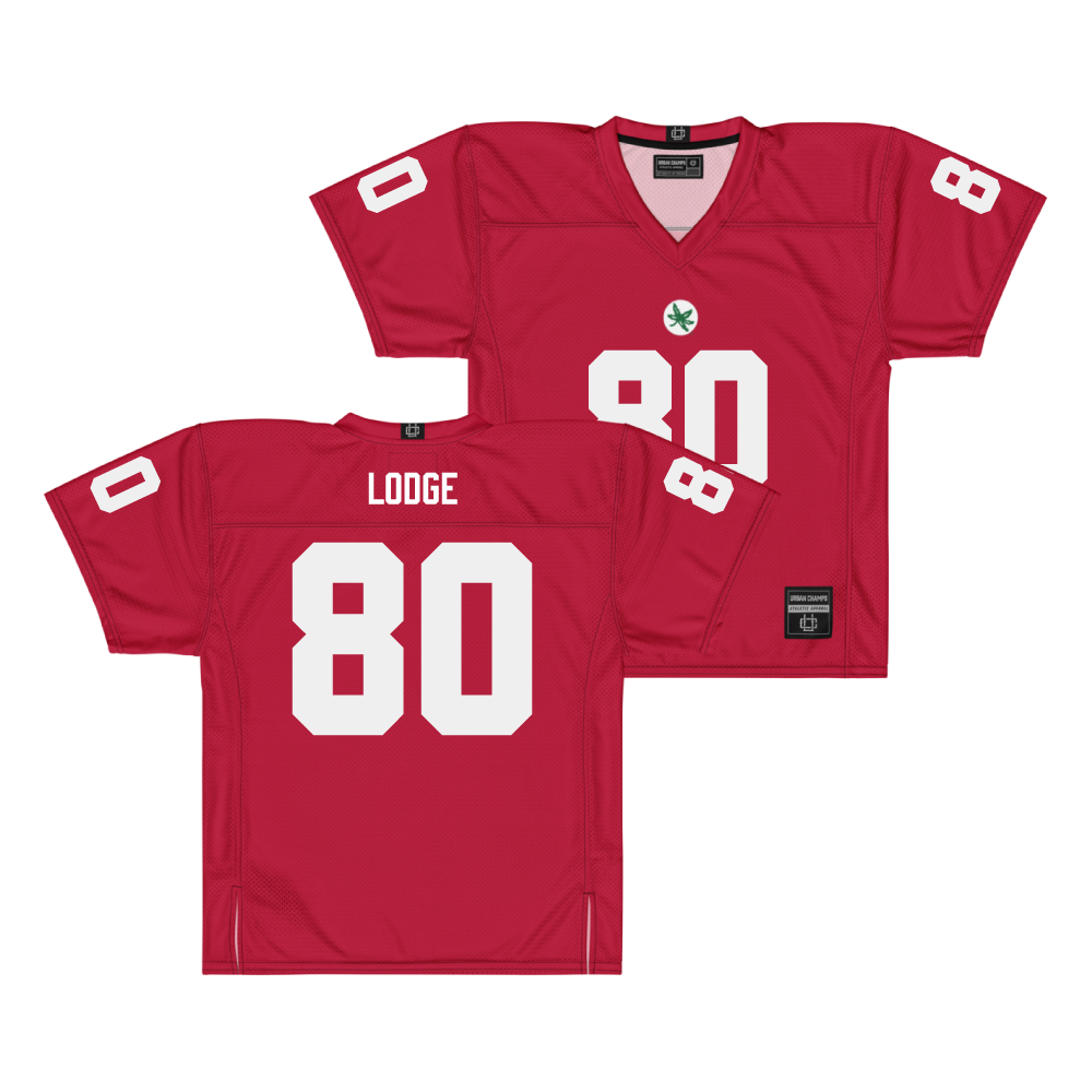 Ohio State Football Scarlet Jersey - Shawn Lodge | #80