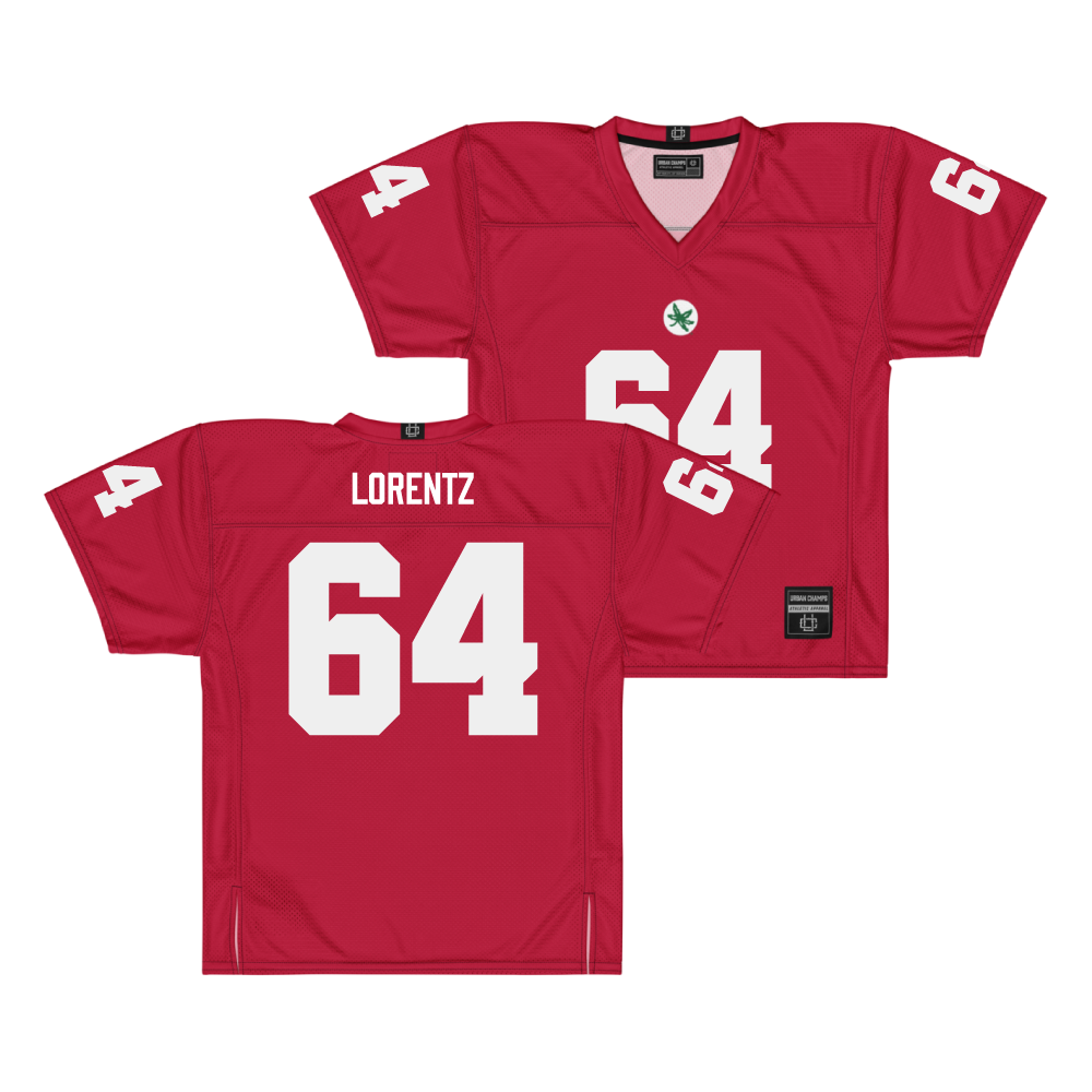 Ohio State Football Scarlet Jersey - Simon Lorentz | #64