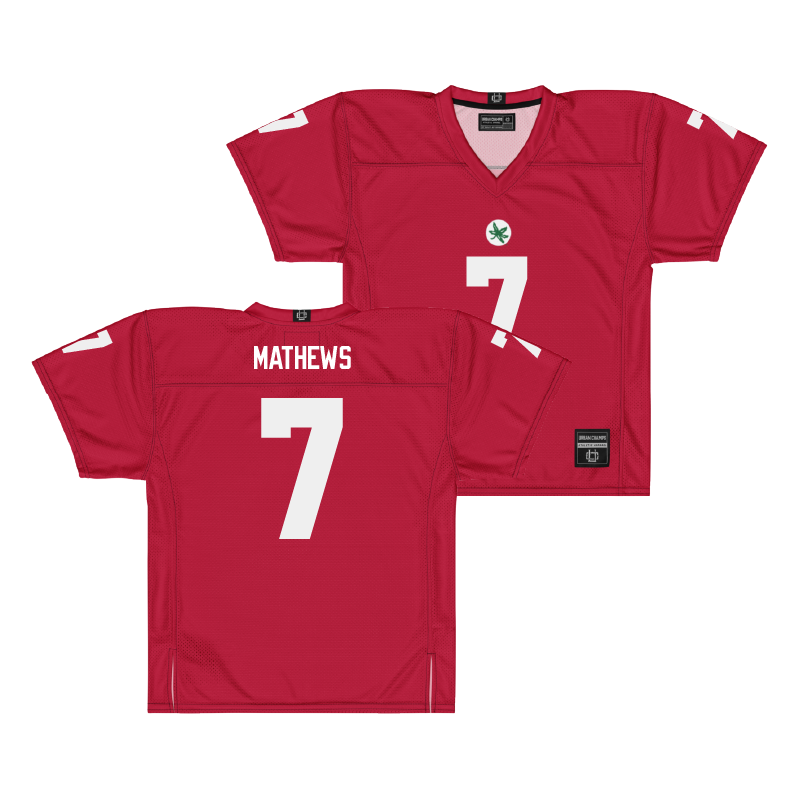 Ohio State Football Scarlet Jersey  - Jermaine Mathews