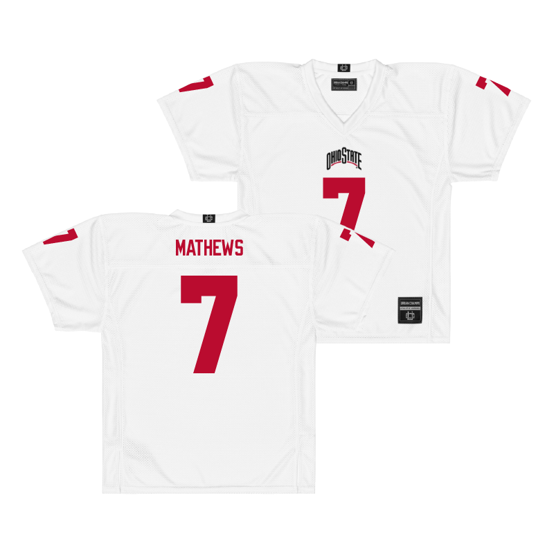 Ohio State Football White Jersey  - Jermaine Mathews