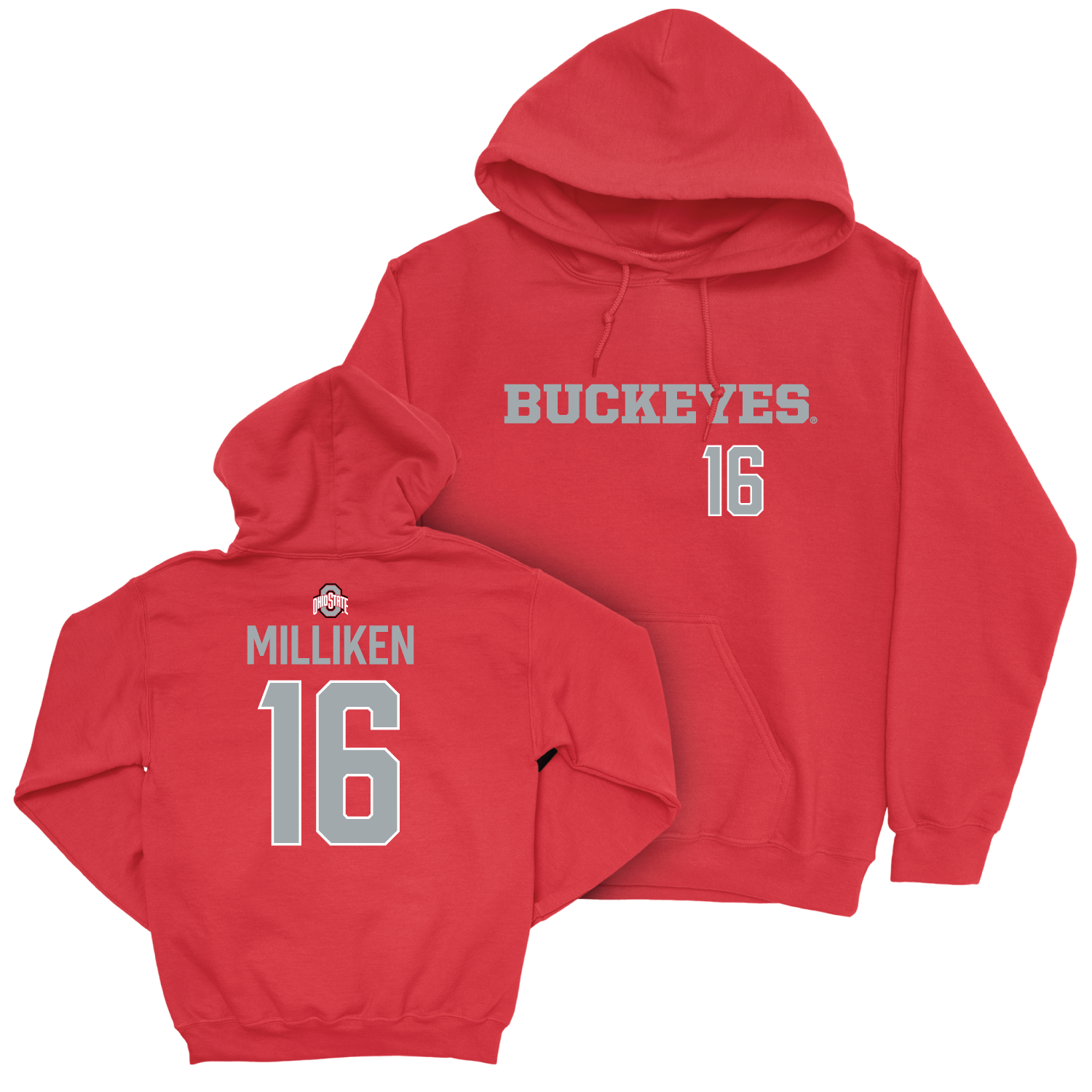 Ohio State Softball Red Sideline Hoodie - Reagan Milliken