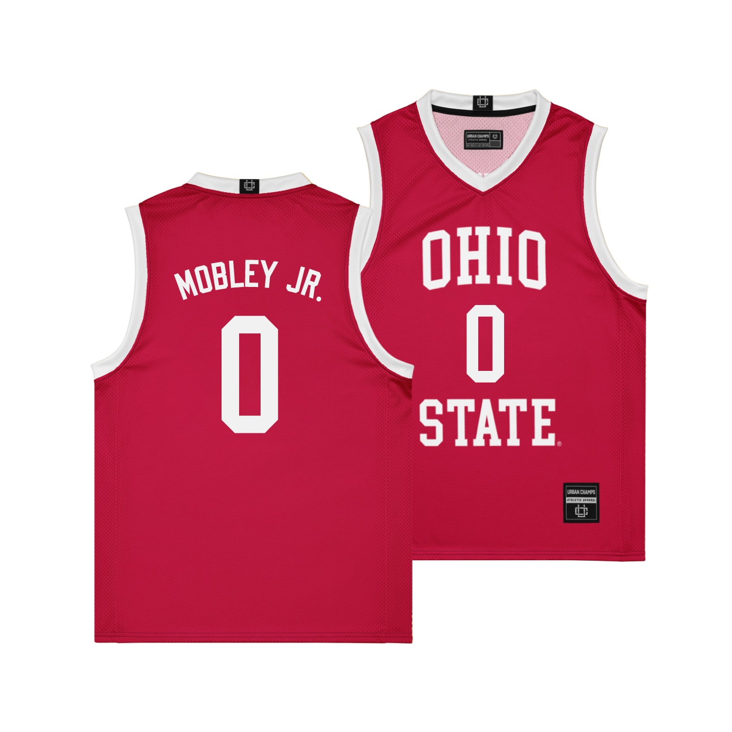 Ohio State Men's Basketball Red Jersey   - John Mobley Jr.