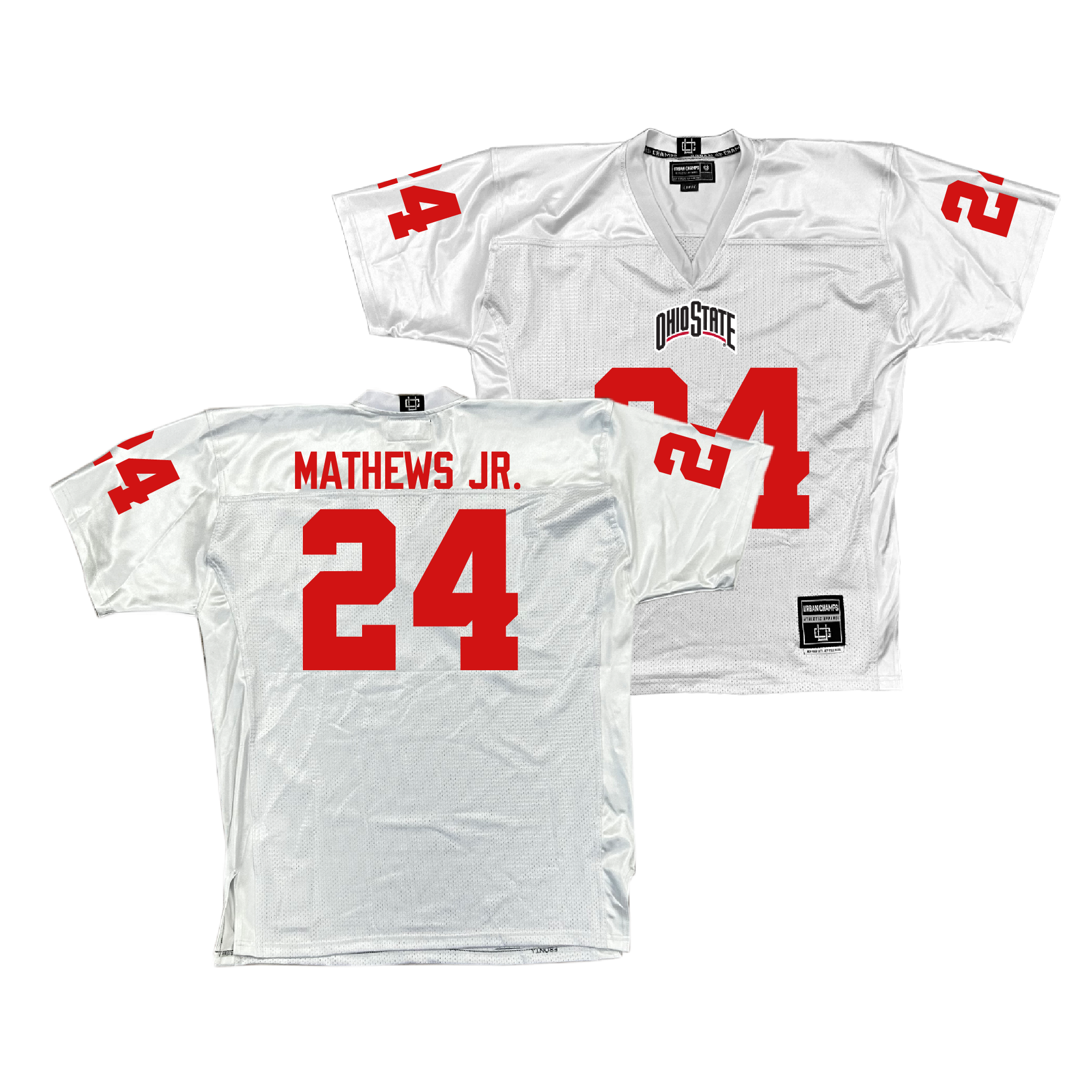 Ohio State Football White Jersey - Jermaine Mathews Jr | #24