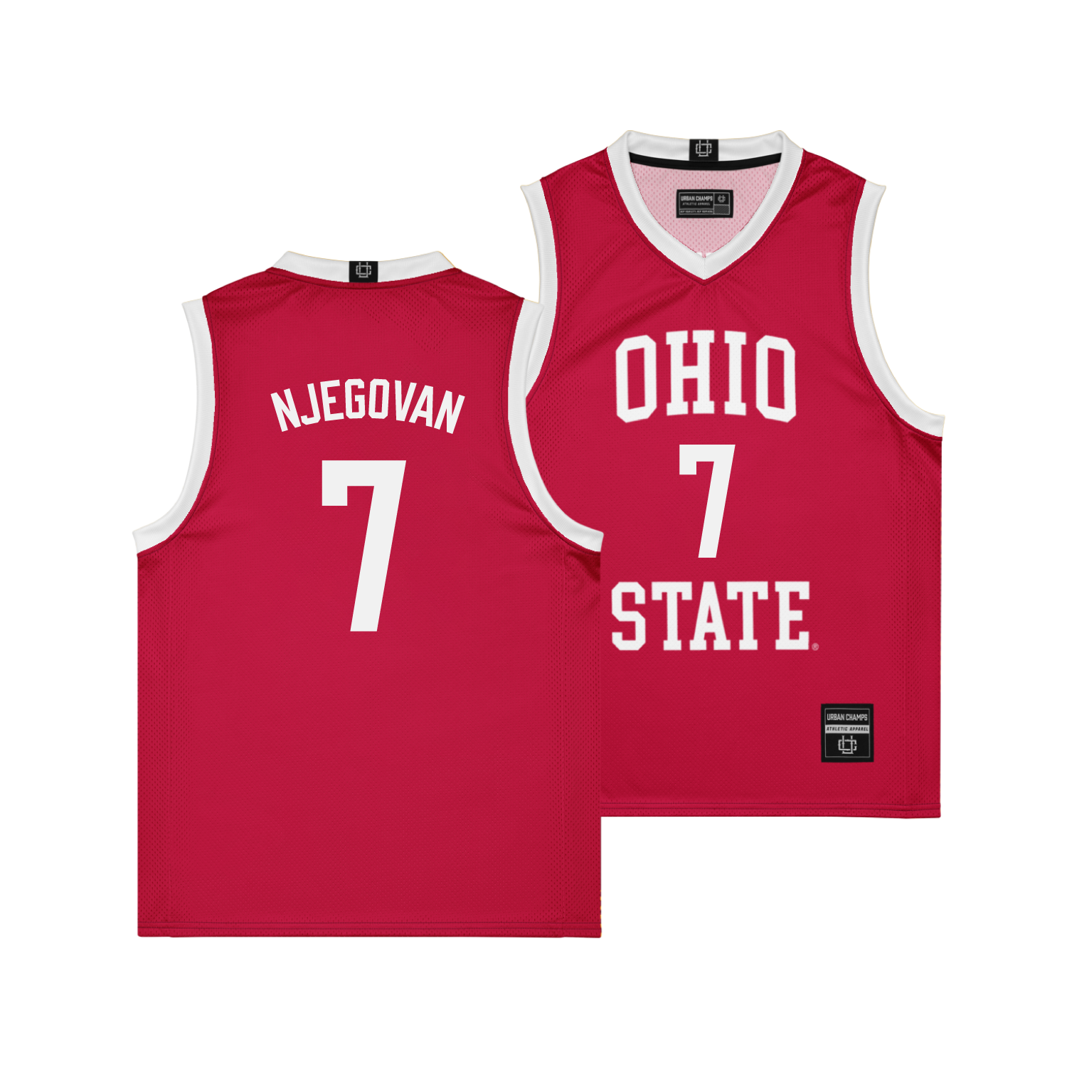 Ohio State Men's Basketball Red Jersey - Ivan Njegovan