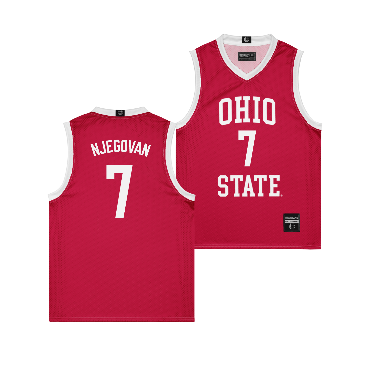 Ohio State Men's Basketball Red Jersey - Ivan Njegovan